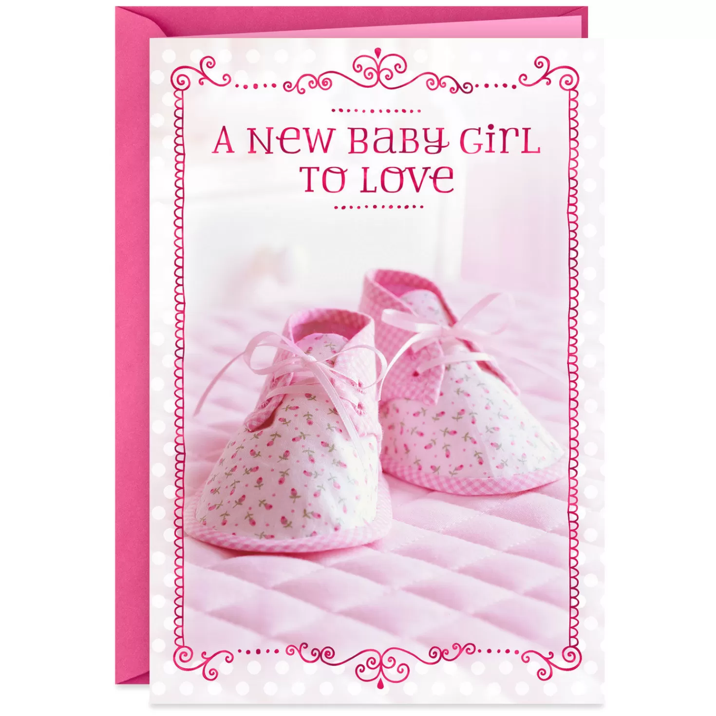 Baby>Hallmark Every Step Of The Way New Baby Girl Card
