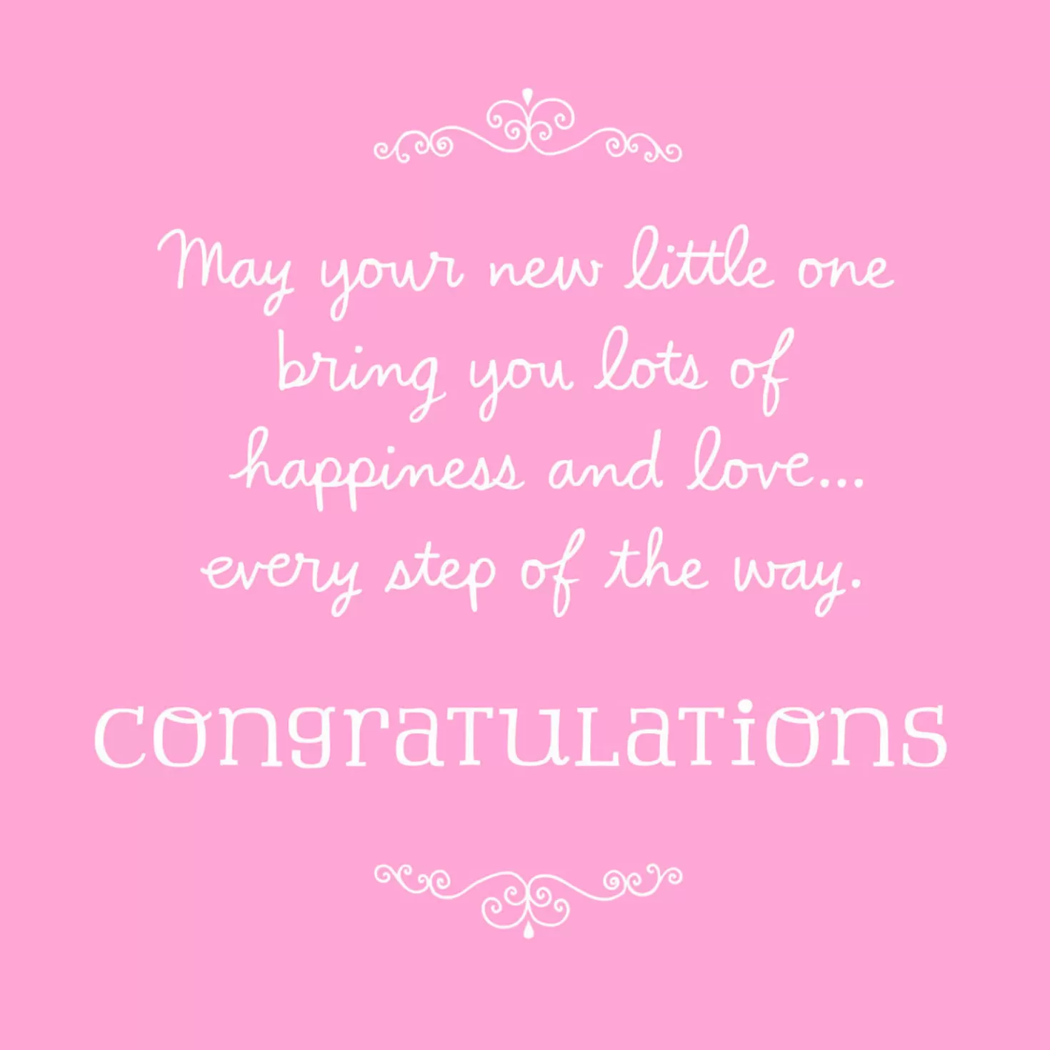 Baby>Hallmark Every Step Of The Way New Baby Girl Card
