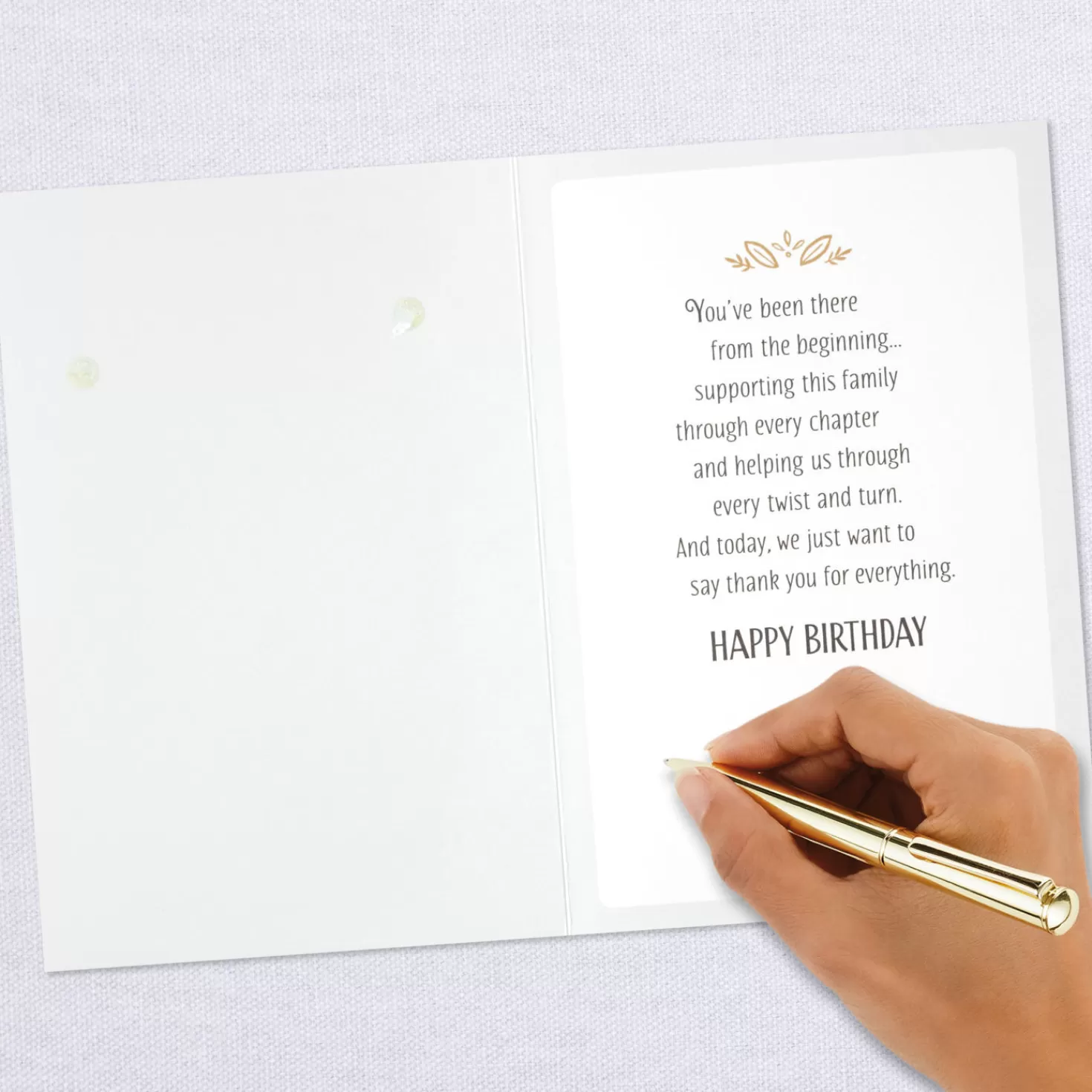 Birthday>Hallmark Family Story Customizable Birthday Card With Grandma Name Stickers