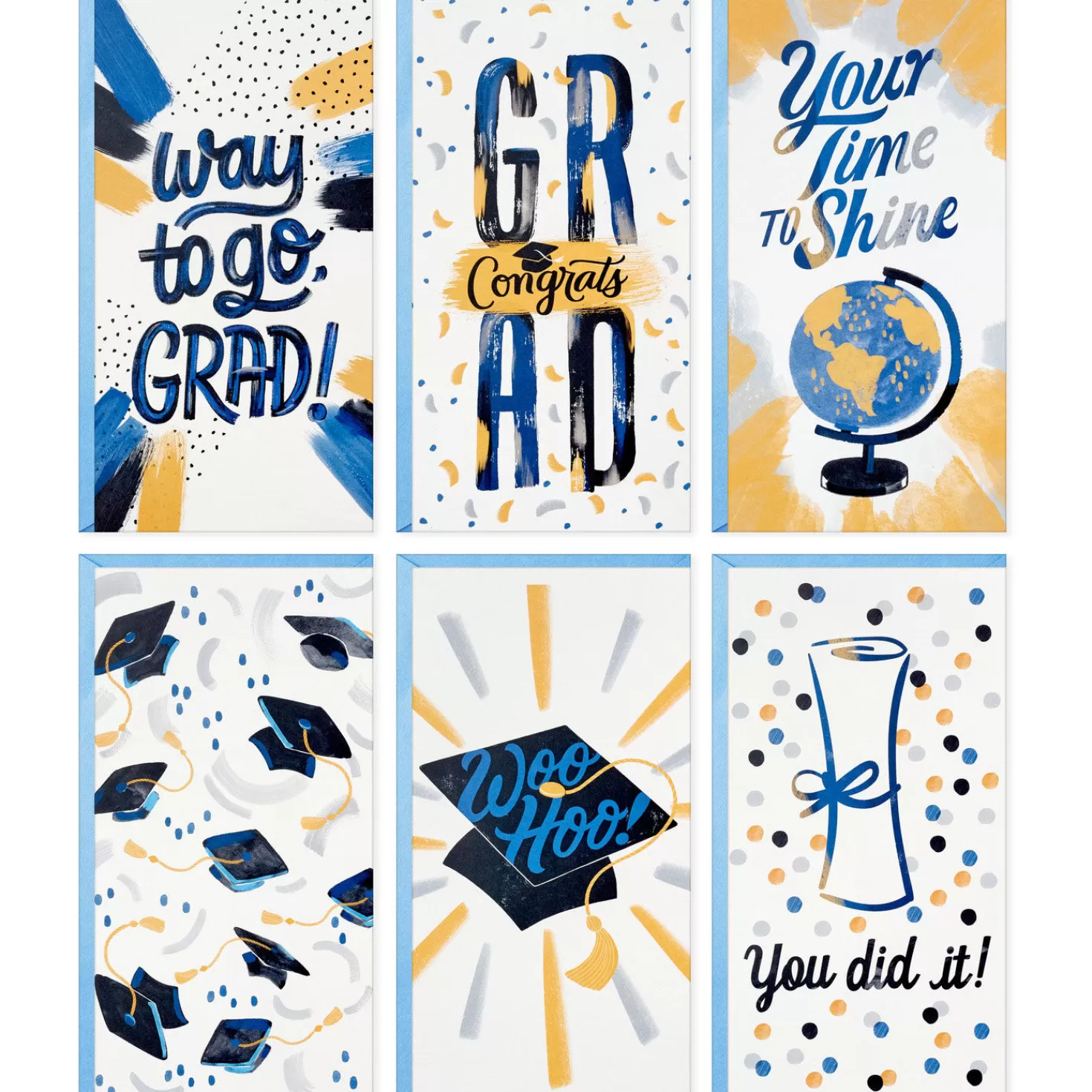 Best Festive Grad Wishes Graduation Cards Assortment, Pack Of 36 Graduation