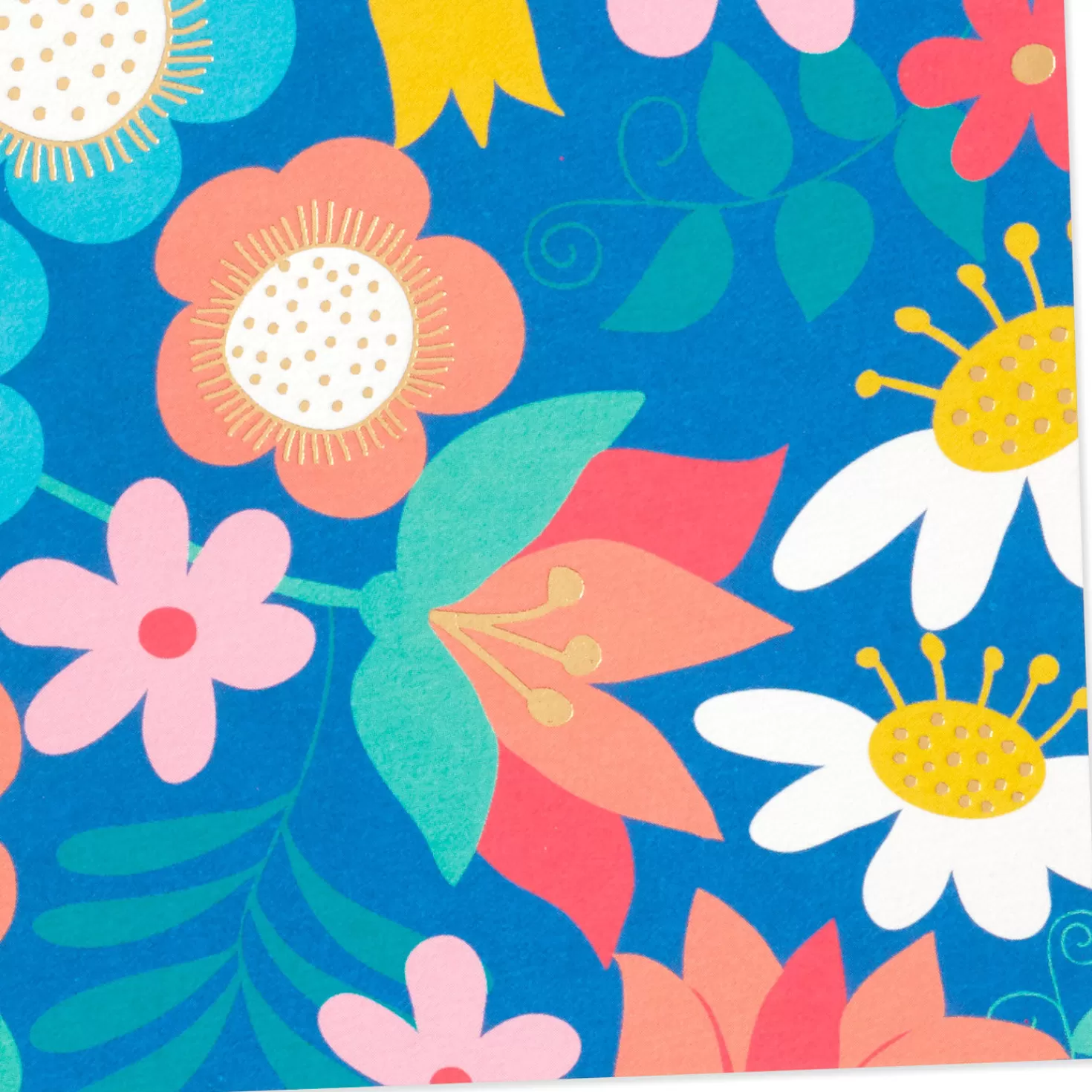 Hot Floral And Lettering Bulk Blank Note Cards, Pack Of 50 Thank You