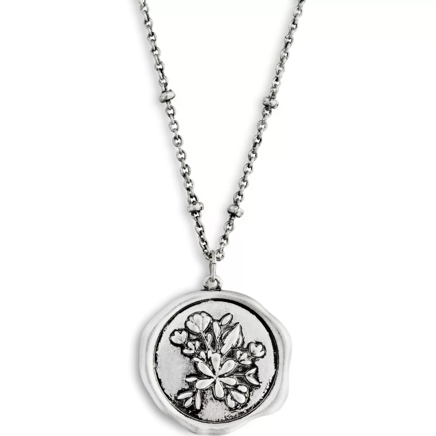 Online Floral Charm Dear You Mom Necklace, 17.5" Thank You