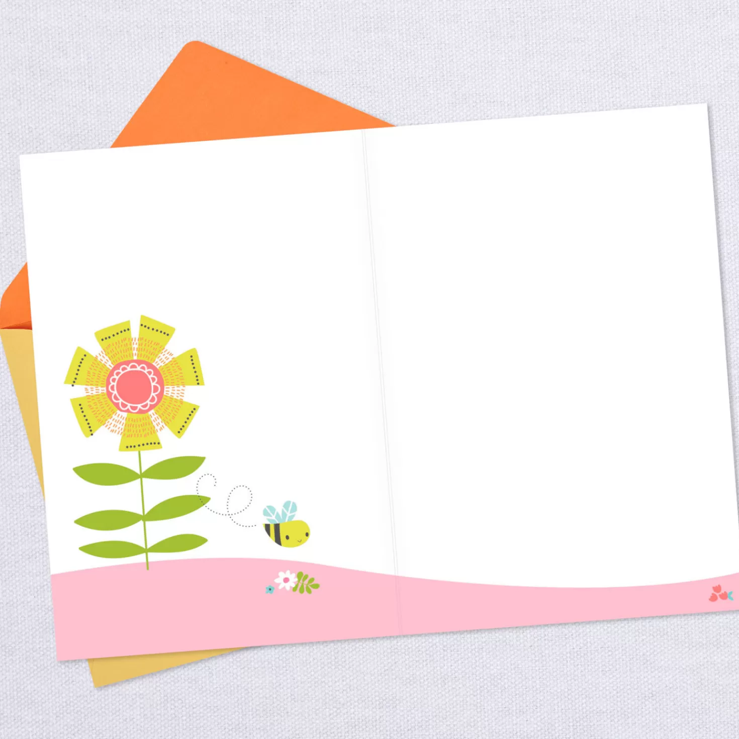 Store Flowers And Bee Blank Card Encouragement