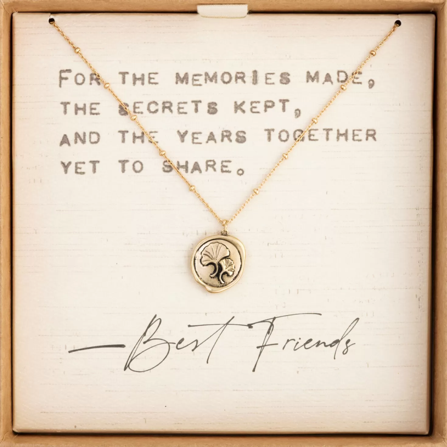 Outlet Flowers Charm Dear You Best Friend Necklace, 17.5" Thank You