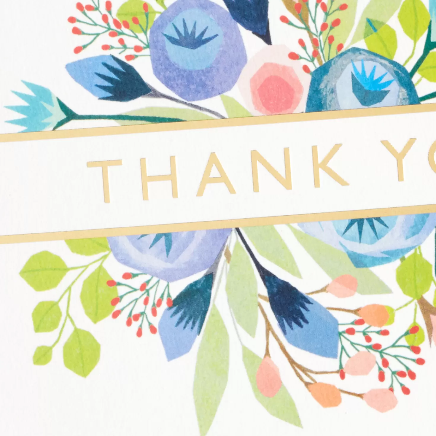 Hot Folk-Art Floral Assorted Blank Thank-You Notes, Box Of 36 Thank You