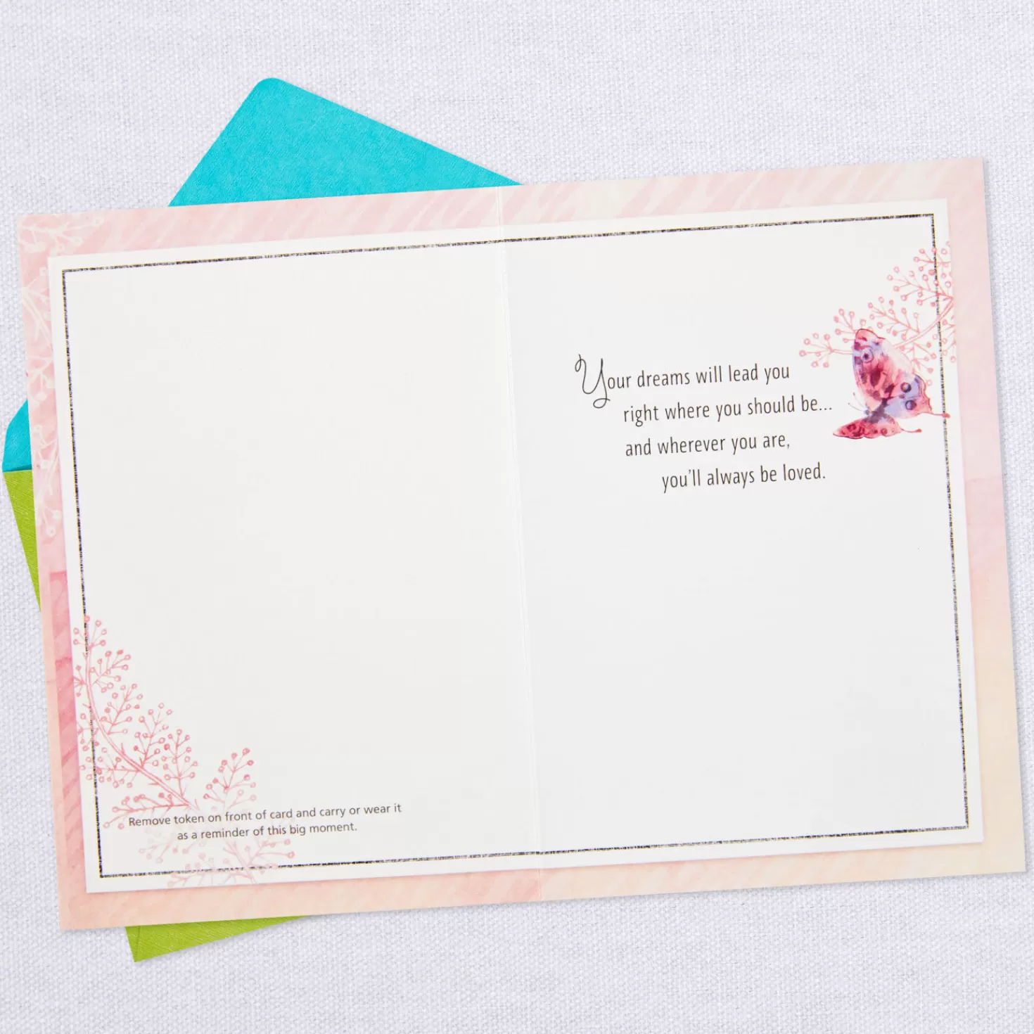 New Follow Your Path Graduation Card For Granddaughter With Dream Token Graduation