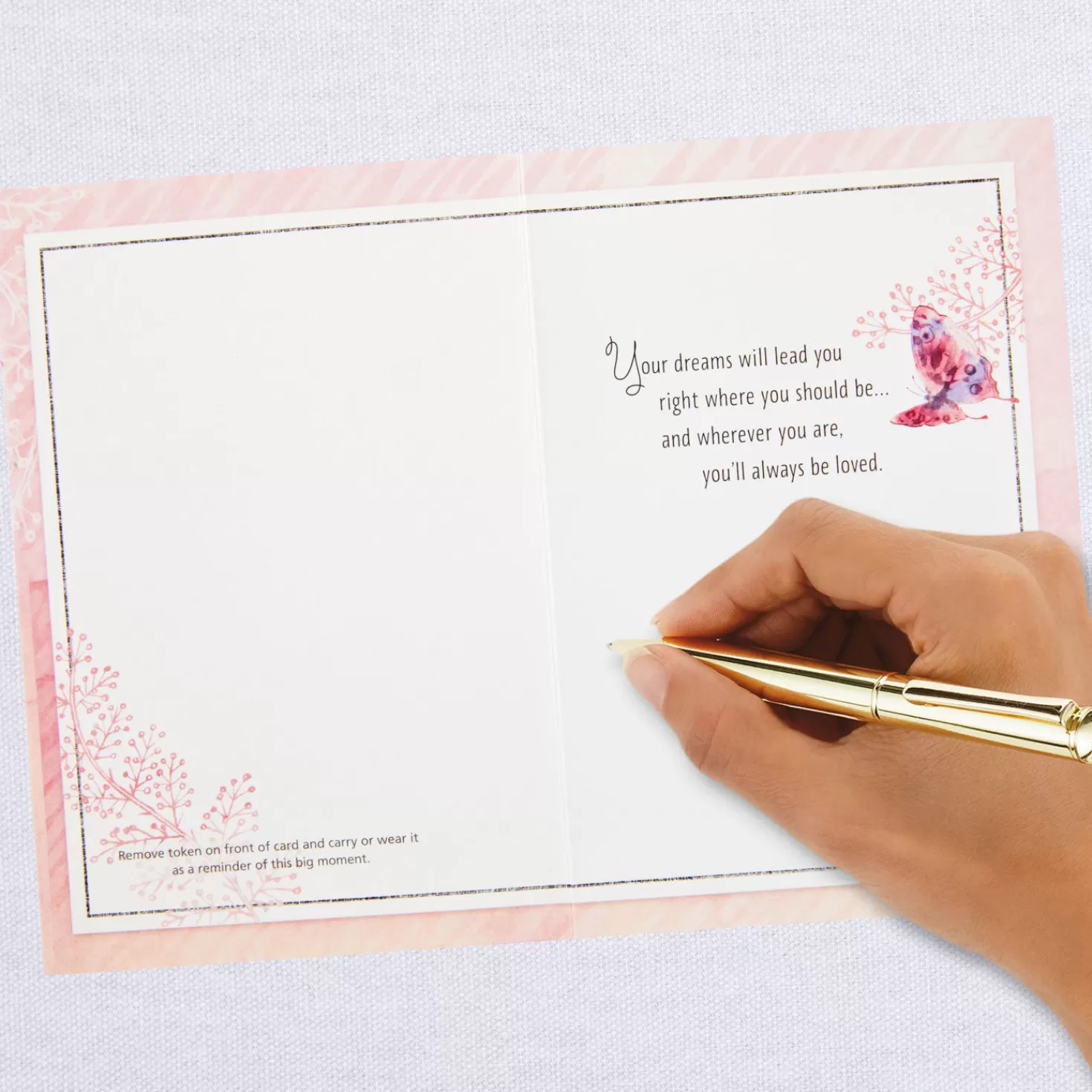New Follow Your Path Graduation Card For Granddaughter With Dream Token Graduation