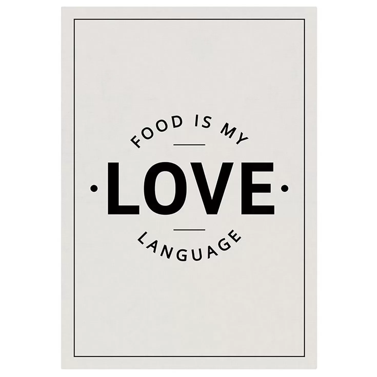 Online Food Is My Love Language Tea Towel Wedding