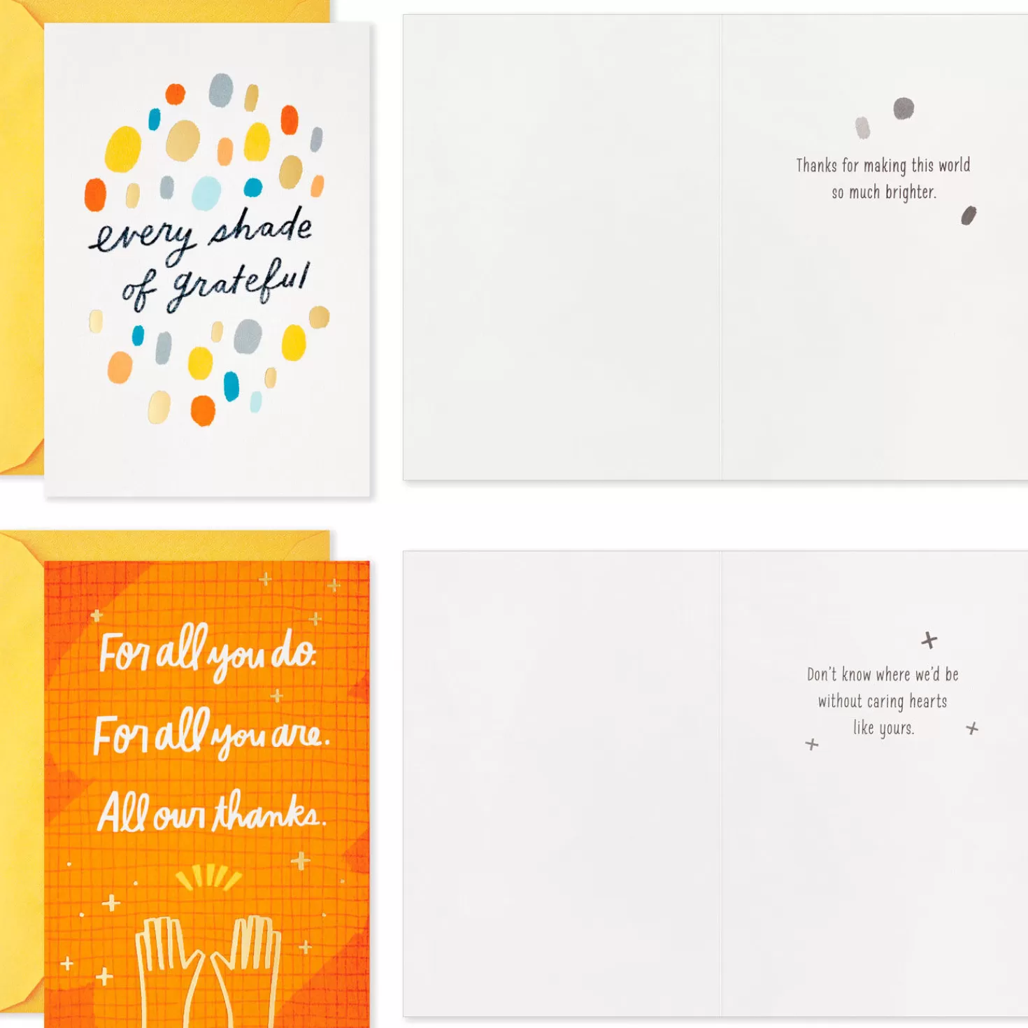 Best From The Heart Boxed Thank-You Cards Assortment, Pack Of 16 Thank You