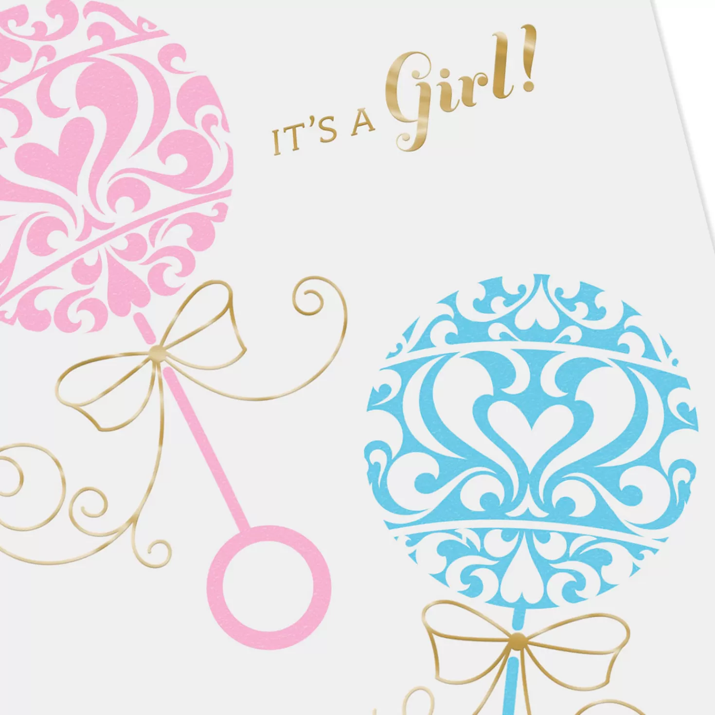 Baby>Hallmark Full Hands And Hearts New Baby Twins Girl And Boy Card