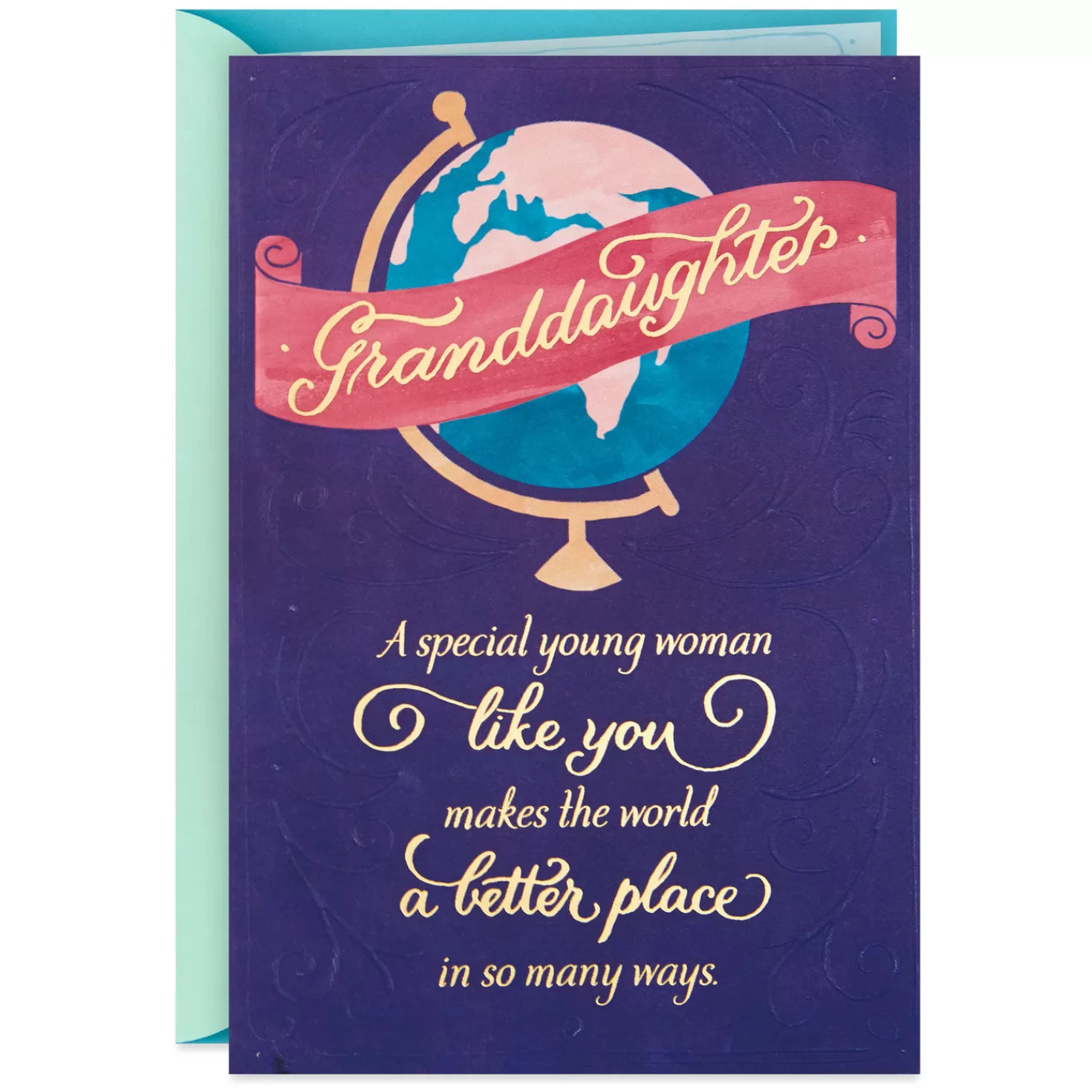 Hot Globe High School Graduation Card For Granddaughter Graduation