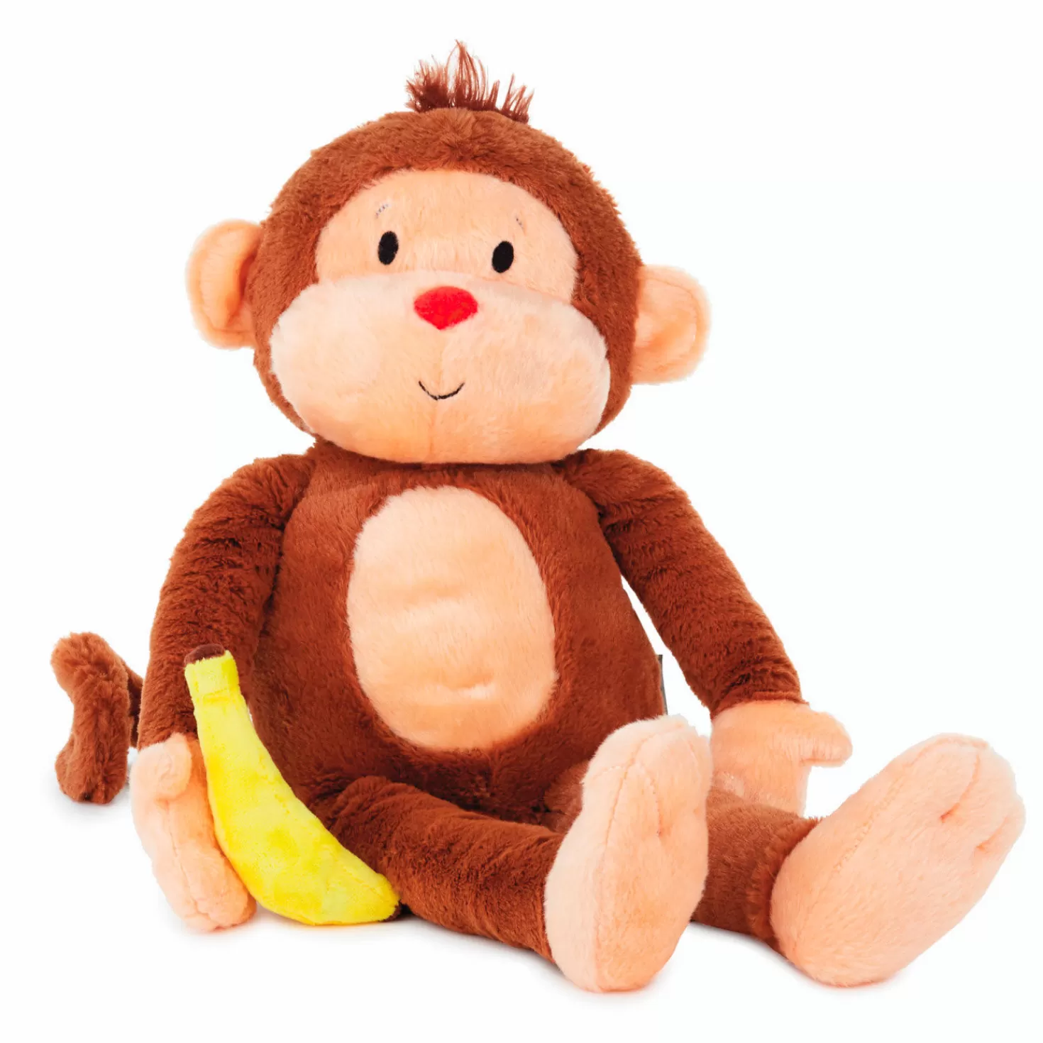 Baby>Hallmark Goin' Bananas Monkey Singing Stuffed Animal, 12"
