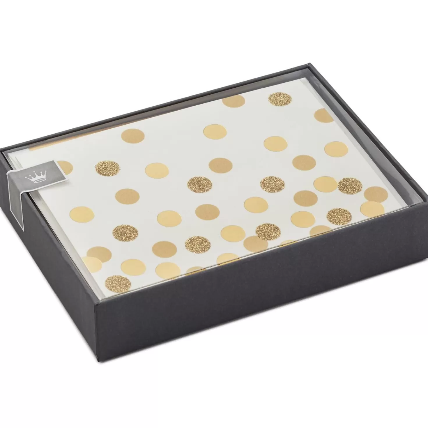 Shop Gold Dots On Ivory Blank Note Cards, Box Of 10 Thank You