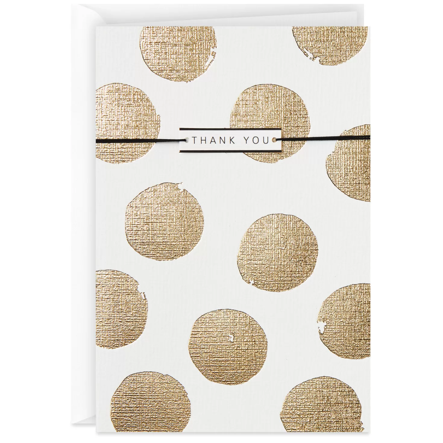 Cheap Gold Polka Dots Thank-You Card Thank You