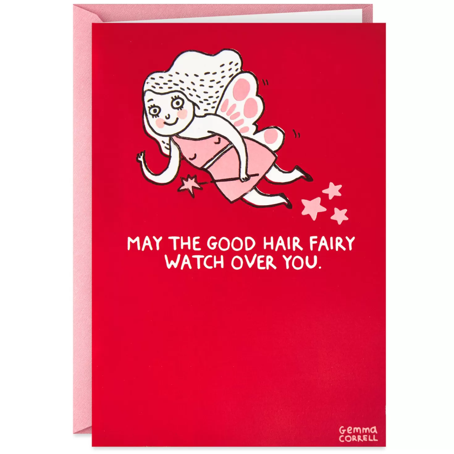 Birthday>Hallmark Good Hair Fairy Funny Card