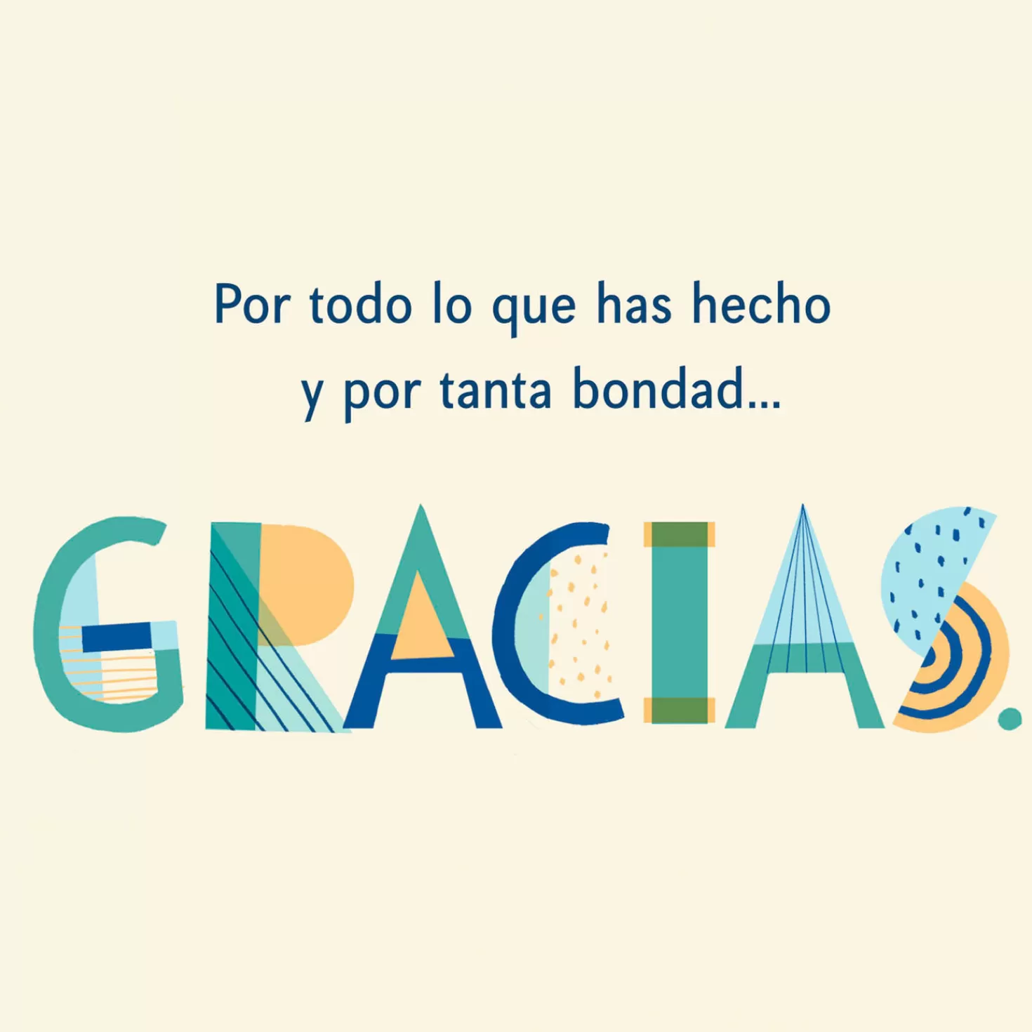Cheap Gracias Lettering Spanish-Language Thank-You Card Thank You