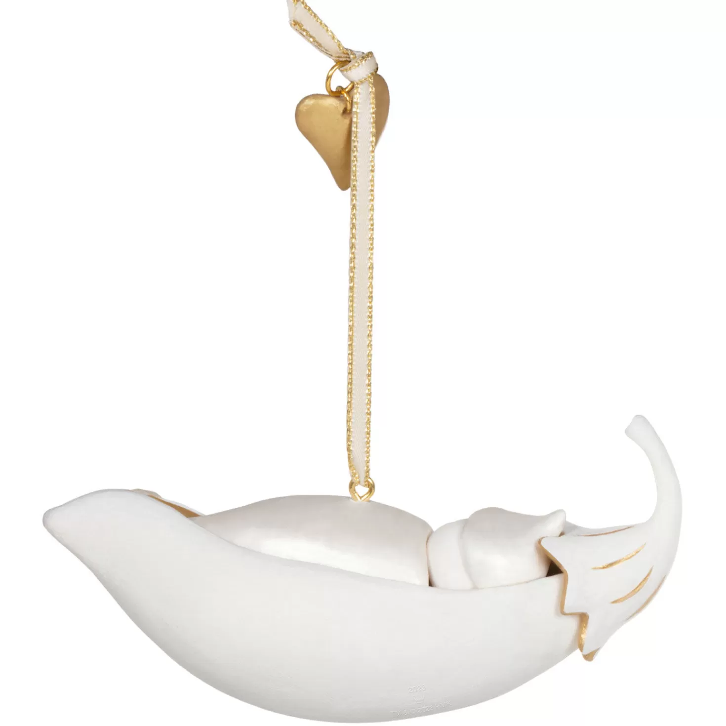 Baby>Hallmark Grandbaby's First Christmas Pea In A Pod 2023 Porcelain Ornament
