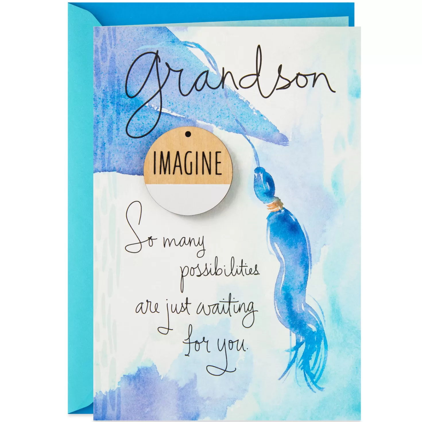 Cheap Grandson, So Many Possibilities Graduation Card With Imagine Token Graduation