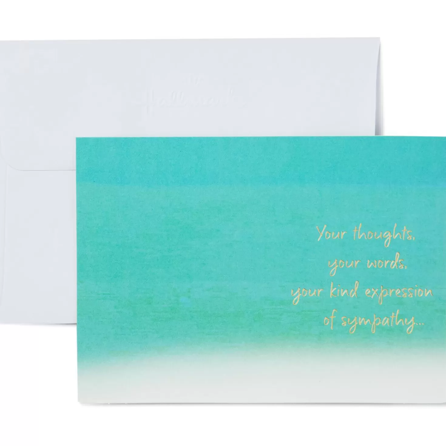 Fashion Green Watercolor Sympathy Thank You Notes, Box Of 10 Thank You