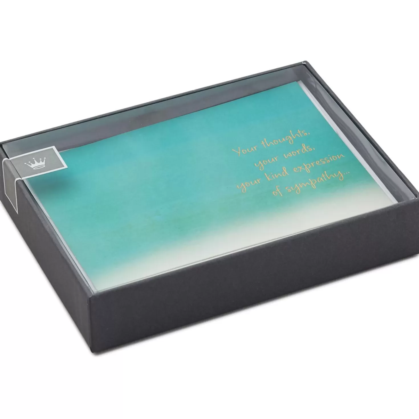 Fashion Green Watercolor Sympathy Thank You Notes, Box Of 10 Thank You