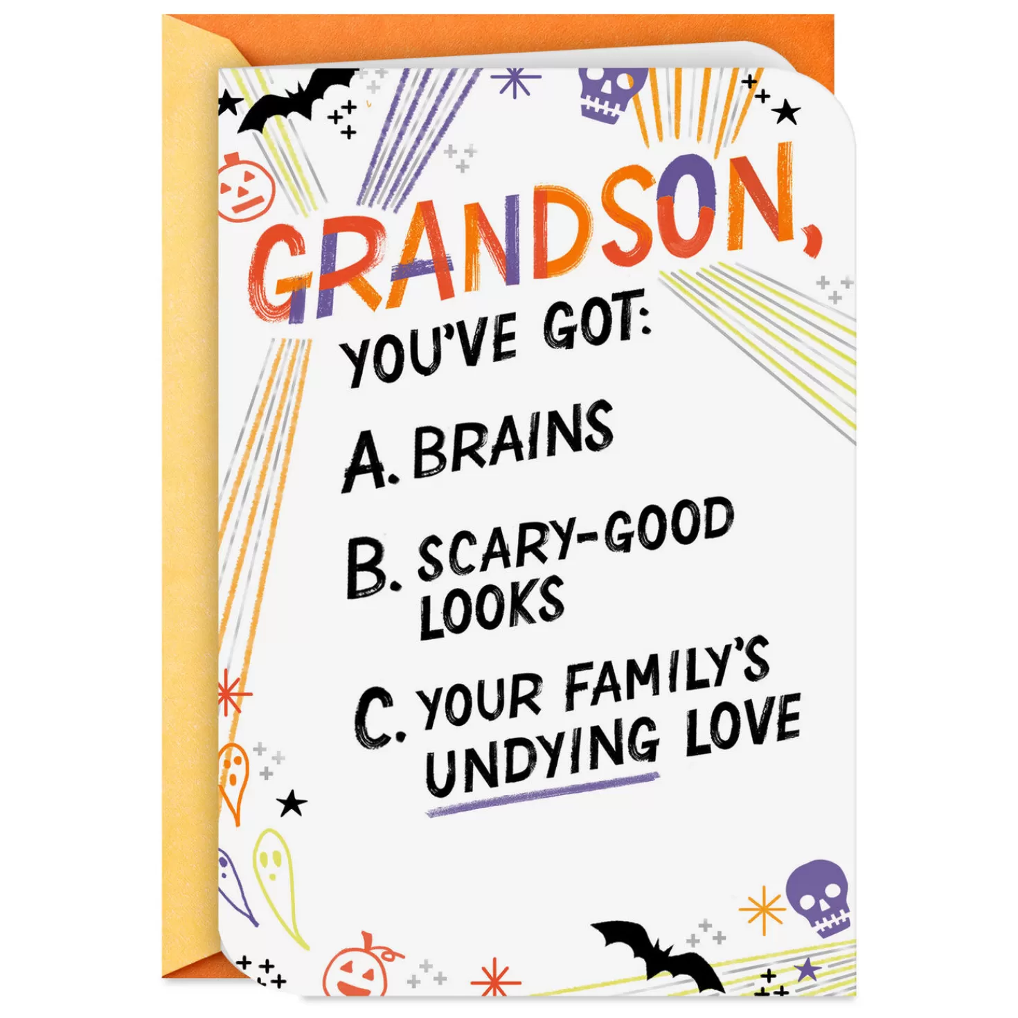 Halloween (10/31)>Hallmark Halloween Quiz Halloween Card For Grandson