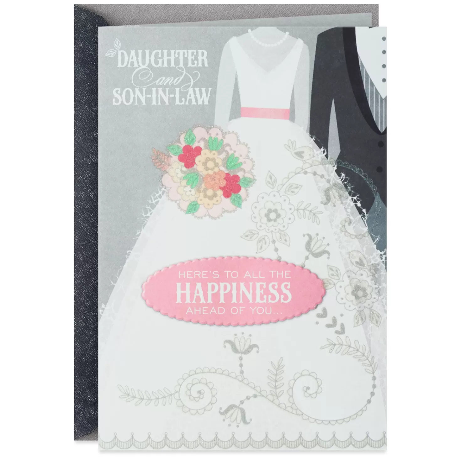 Store Happiness Ahead Wedding Card For Daughter And Son-In-Law Wedding
