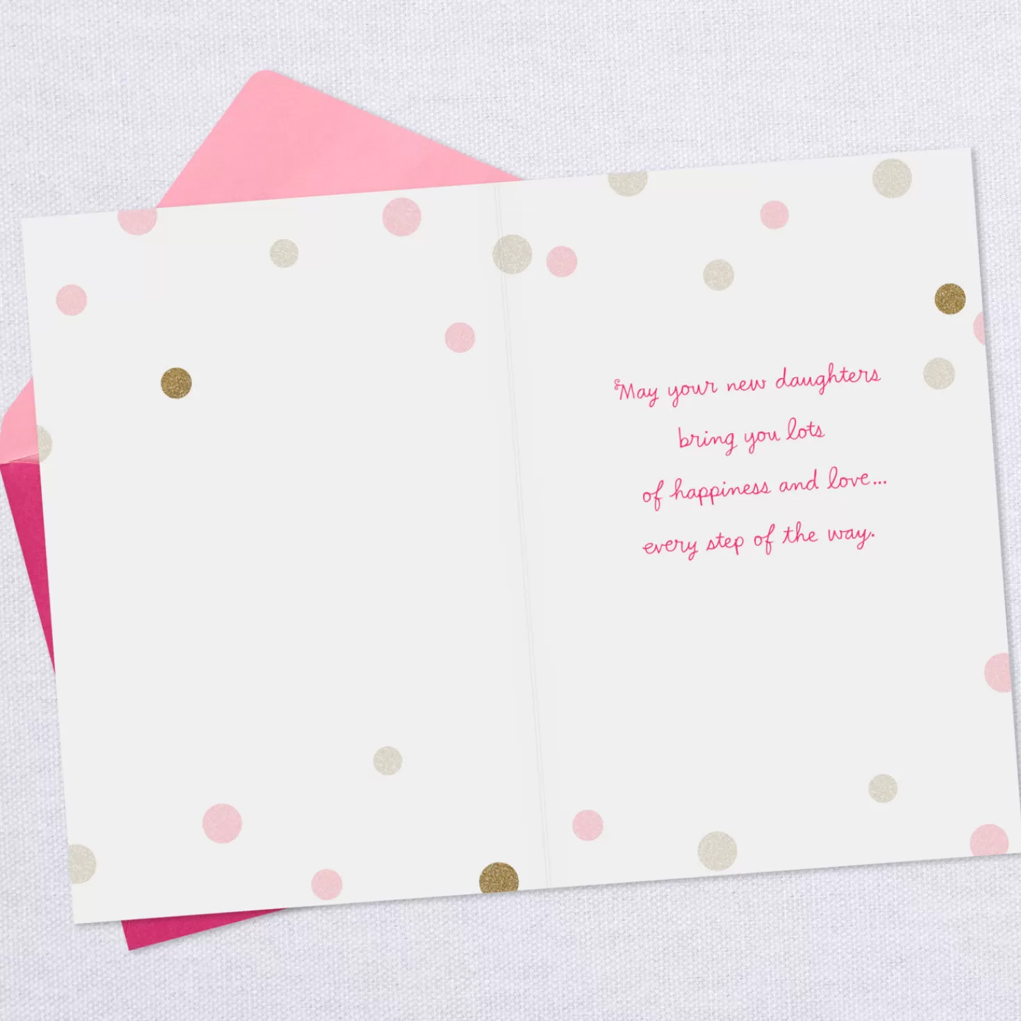 Baby>Hallmark Happiness And Love New Baby Card For Twin Girls