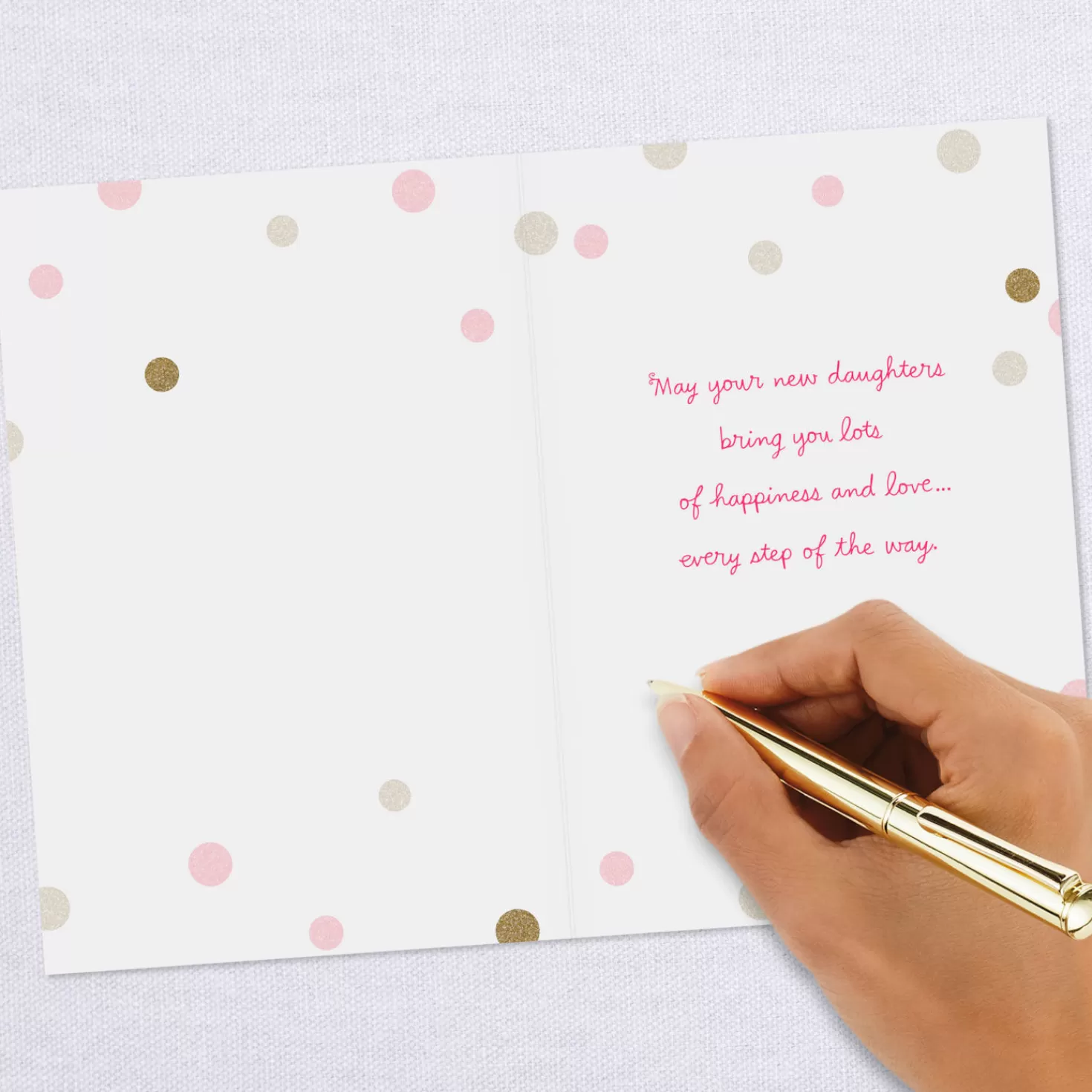 Baby>Hallmark Happiness And Love New Baby Card For Twin Girls