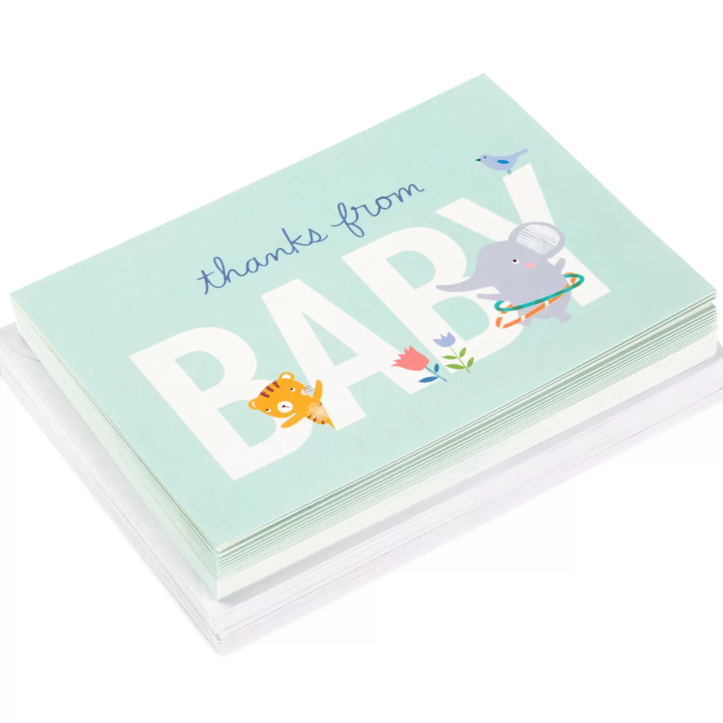Online Happy Animals Blank Thank-You Notes, Pack Of 24 Thank You