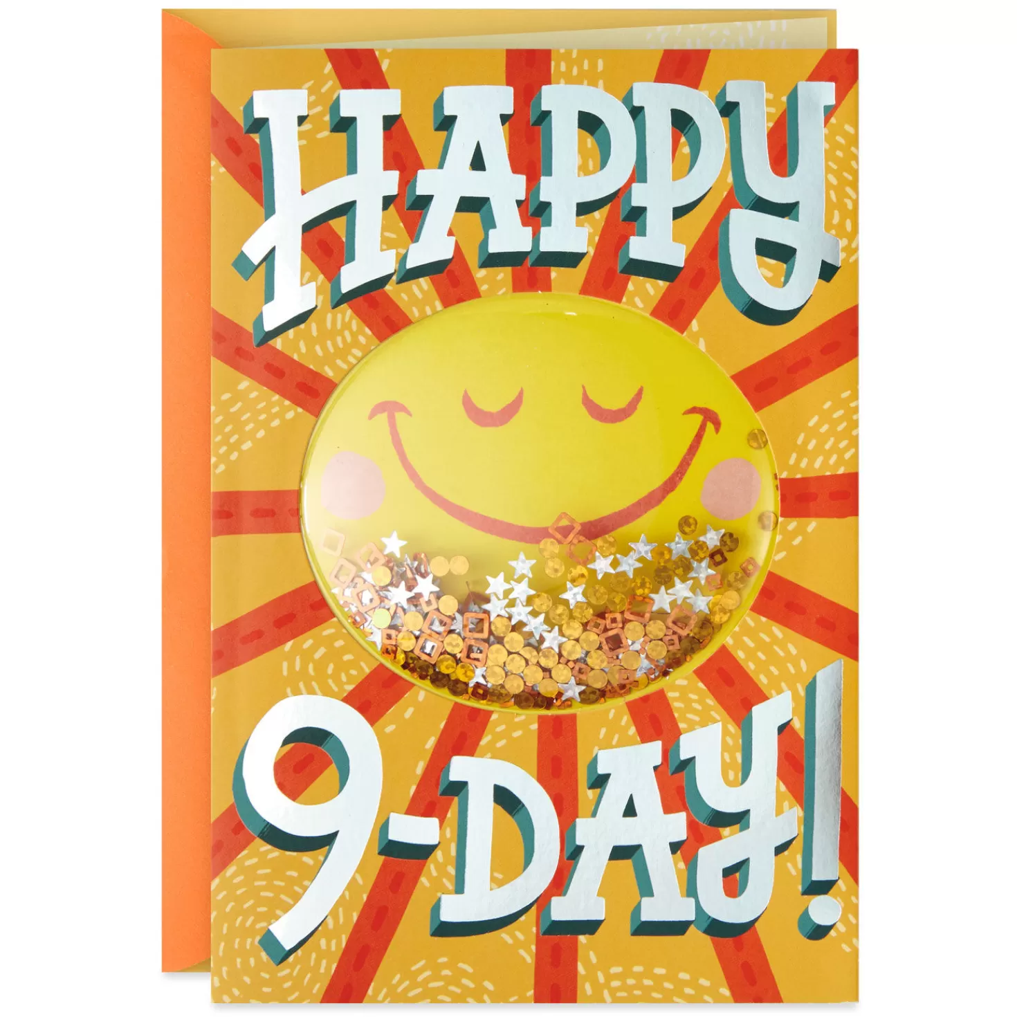 Birthday>Hallmark Happy Confetti Sun 9Th Birthday Card