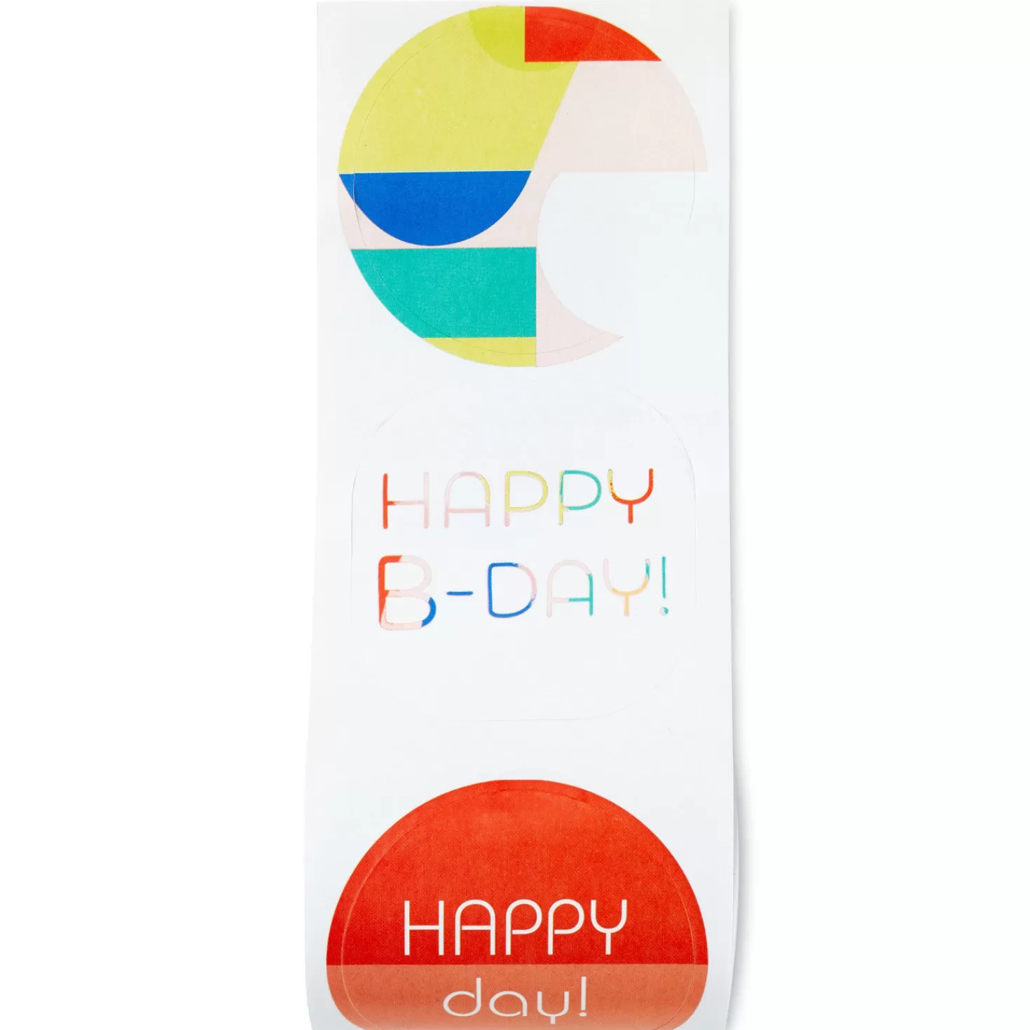 Birthday>Hallmark Happy Day Stickers On Roll, Pack Of 27