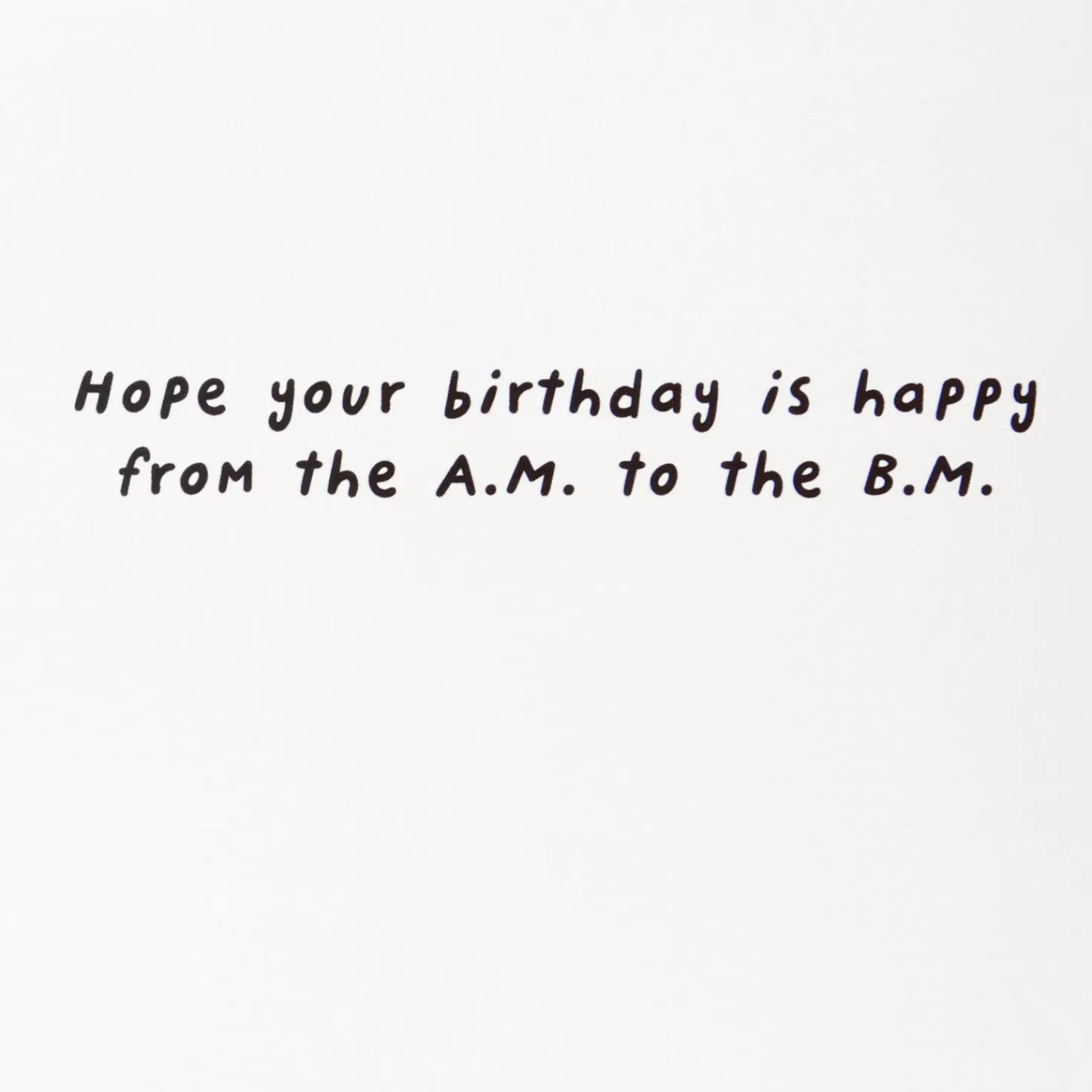 Birthday>Hallmark Happy From The A.M. To The B.M. Funny Pop-Up Birthday Card