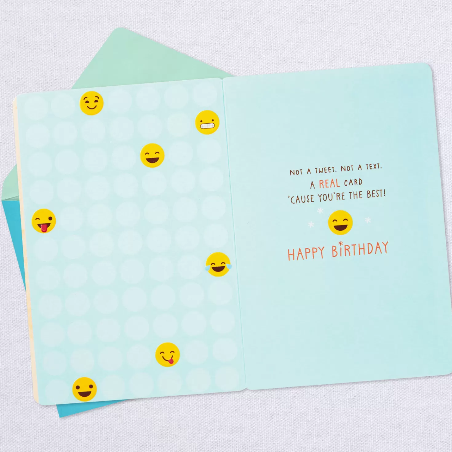 Birthday>Hallmark Hashtag & Smiley Face Emoji Birthday Card For Grandson
