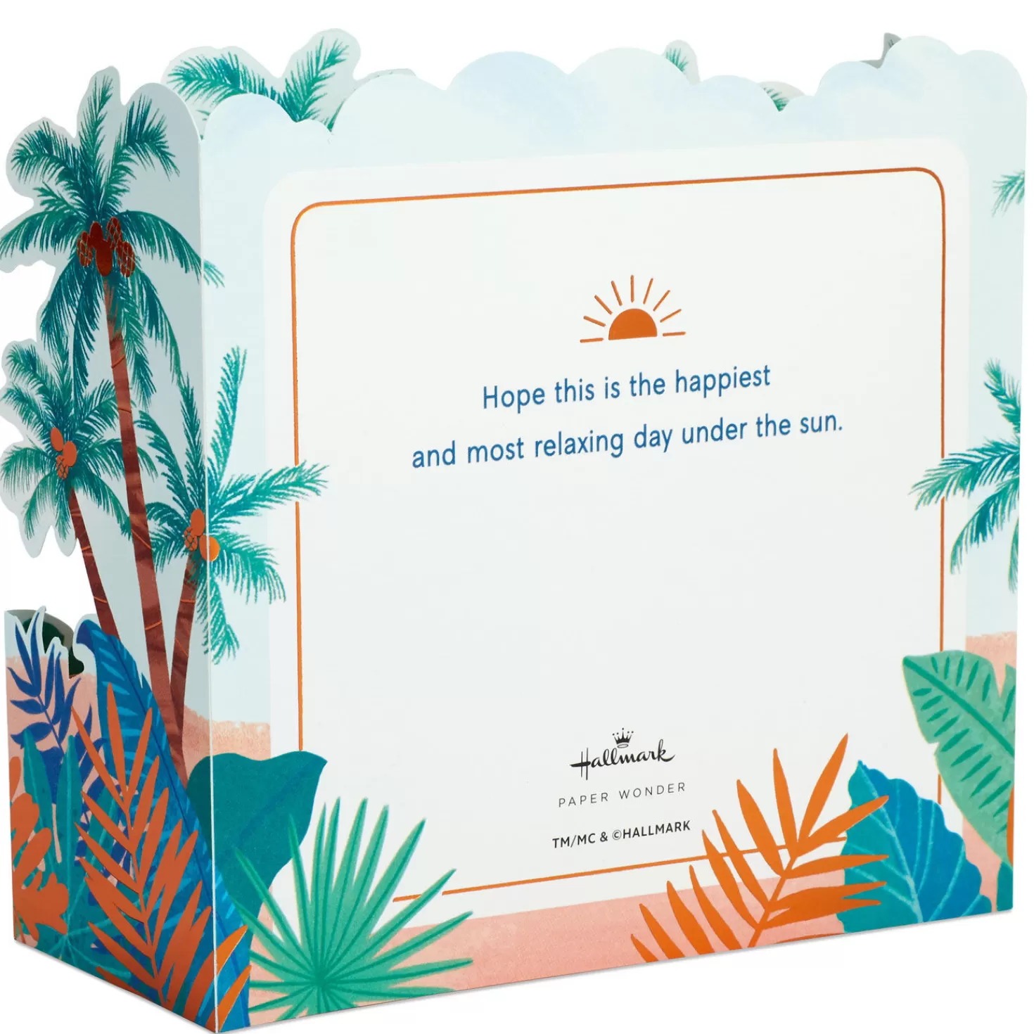 Clearance Have A Relaxing Day Beach Scene 3D Pop-Up Card Encouragement