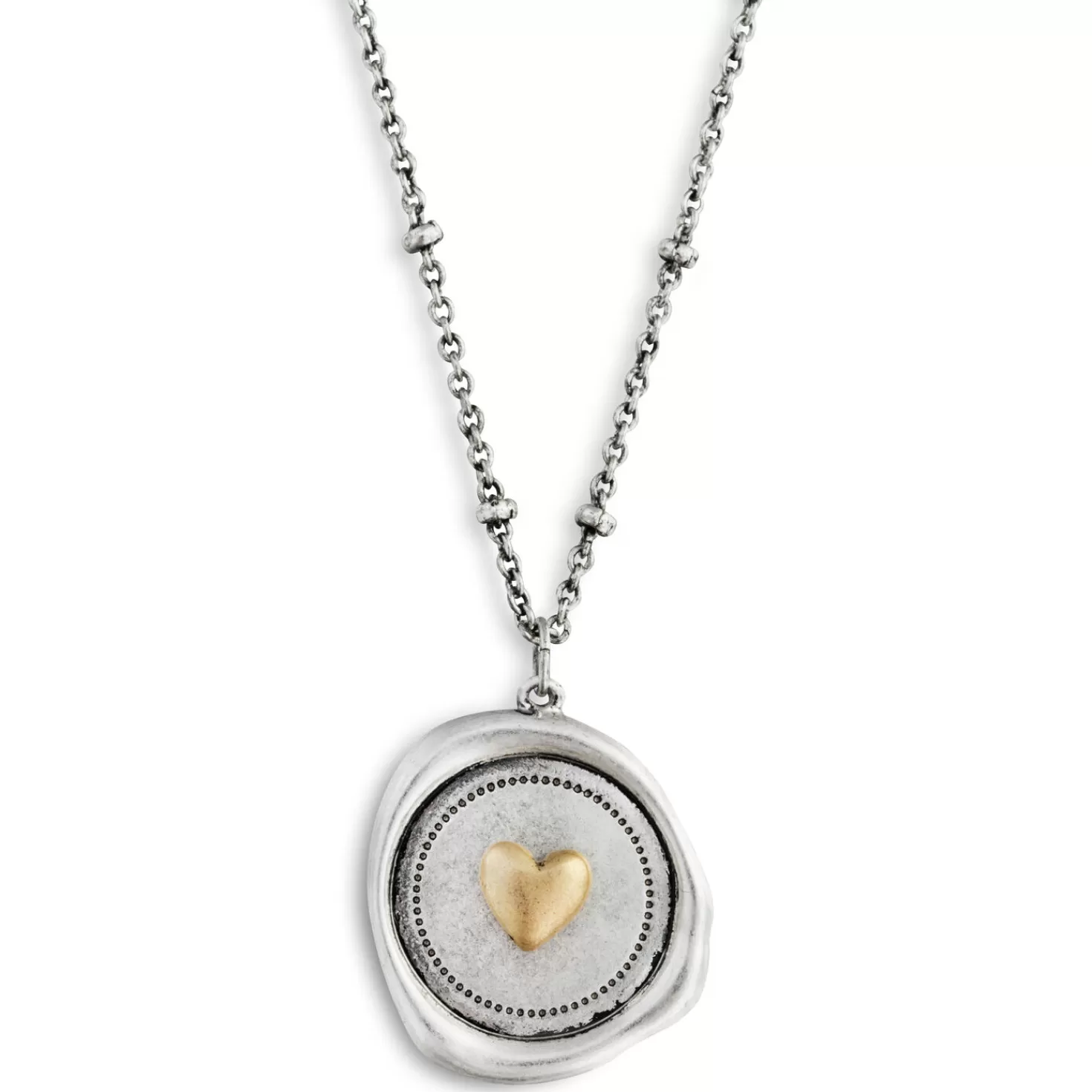 Fashion Heart Charm Dear You My Love Necklace, 17.5" Thank You
