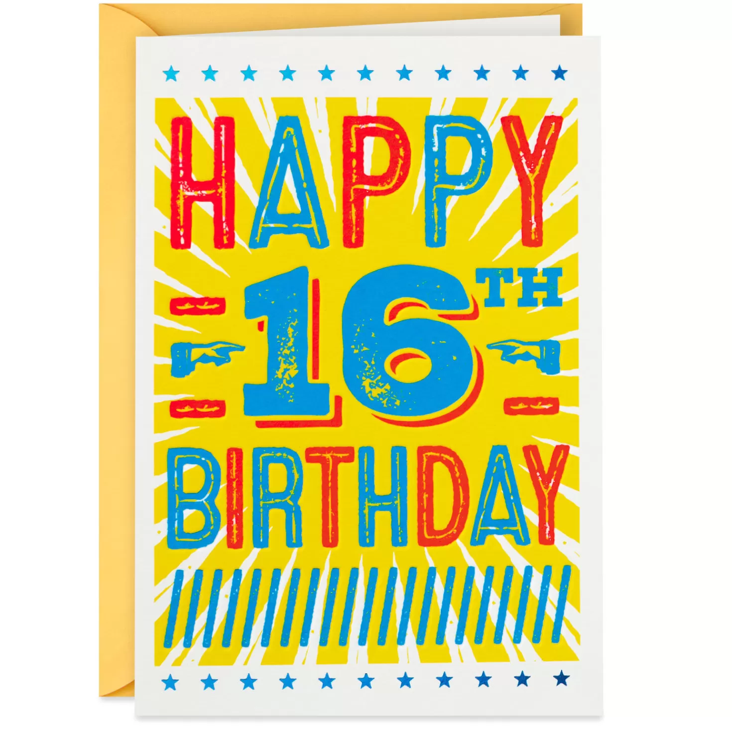 Birthday>Hallmark Here's To A Great Year 16Th Birthday Card