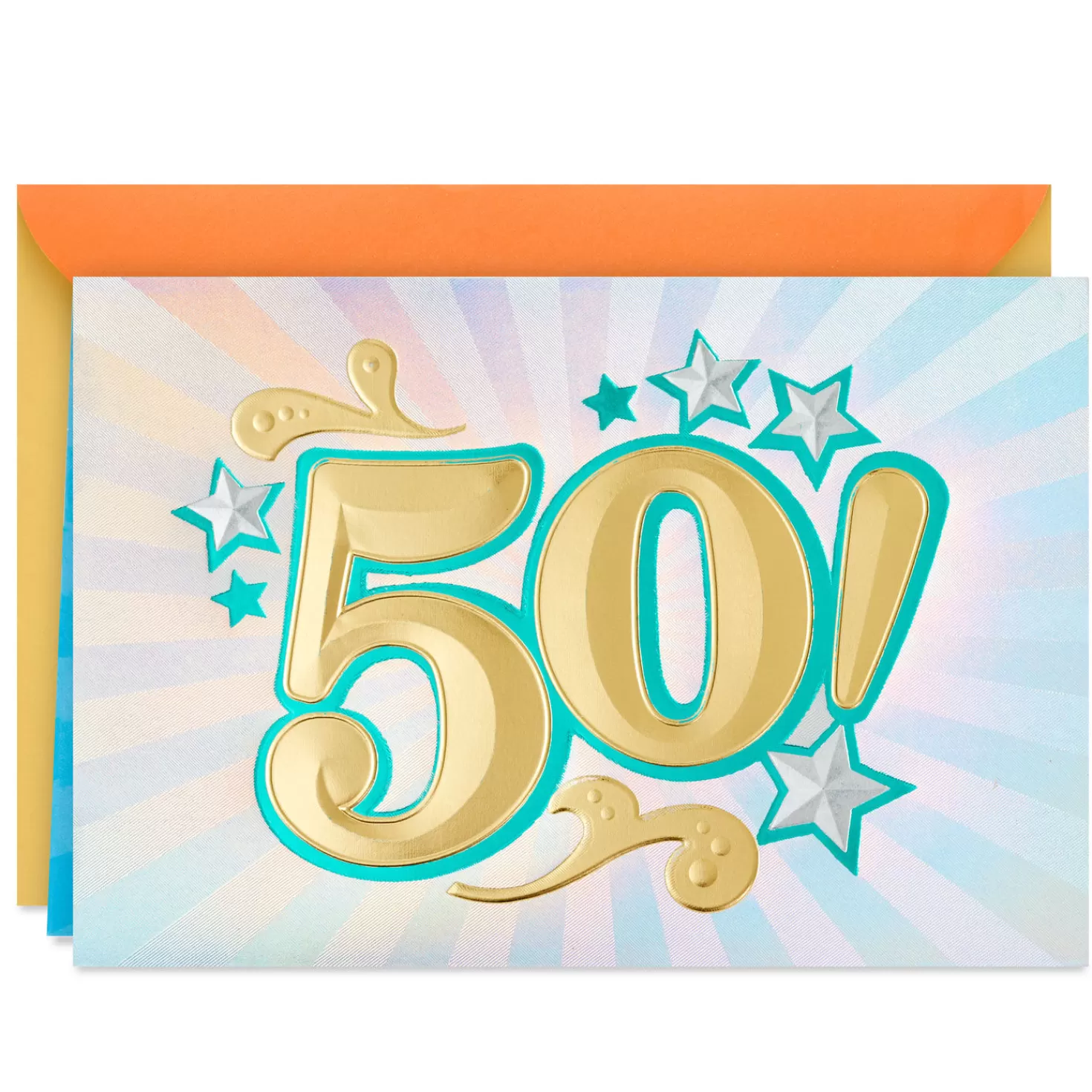 Birthday>Hallmark Here's To Fifty 50Th Birthday Card