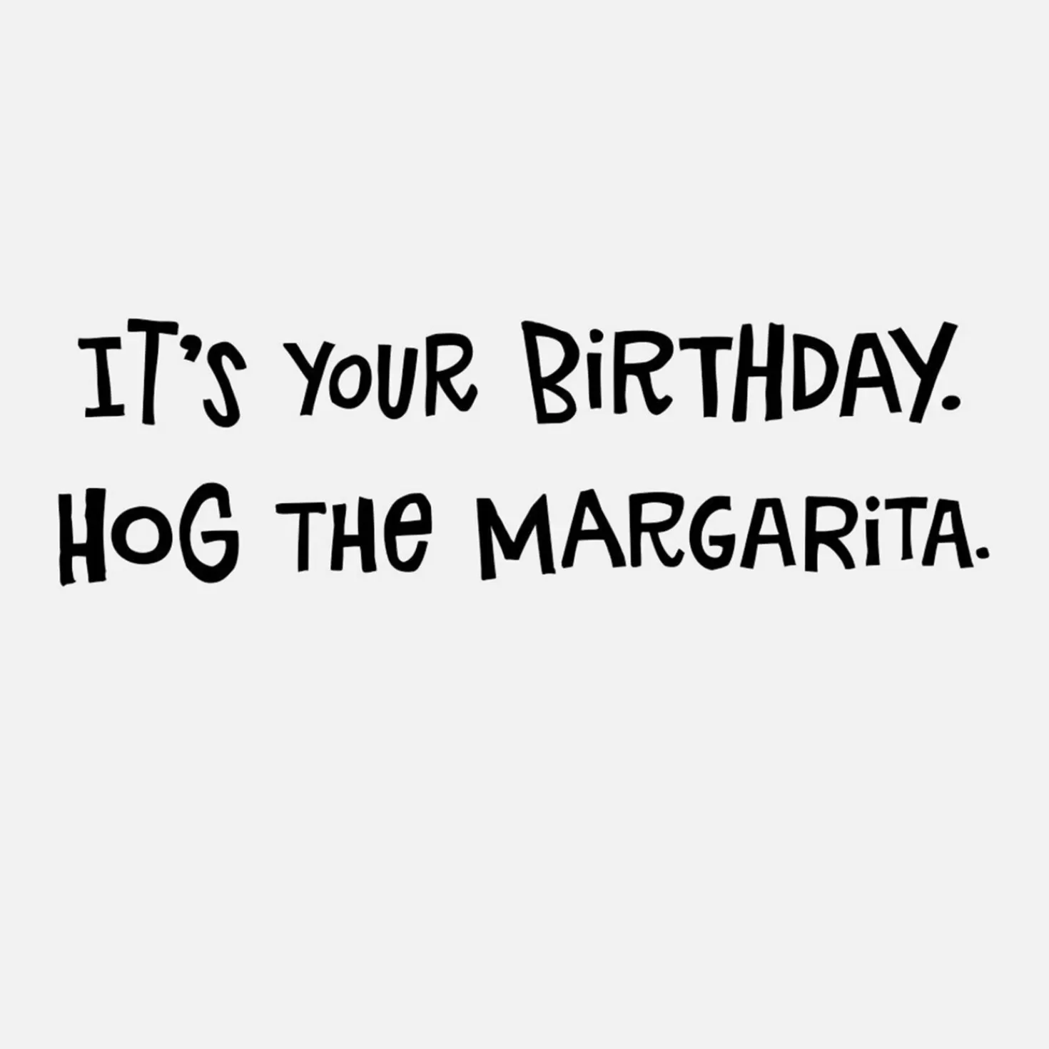 Birthday>Hallmark Hog The Margarita Funny Birthday Card
