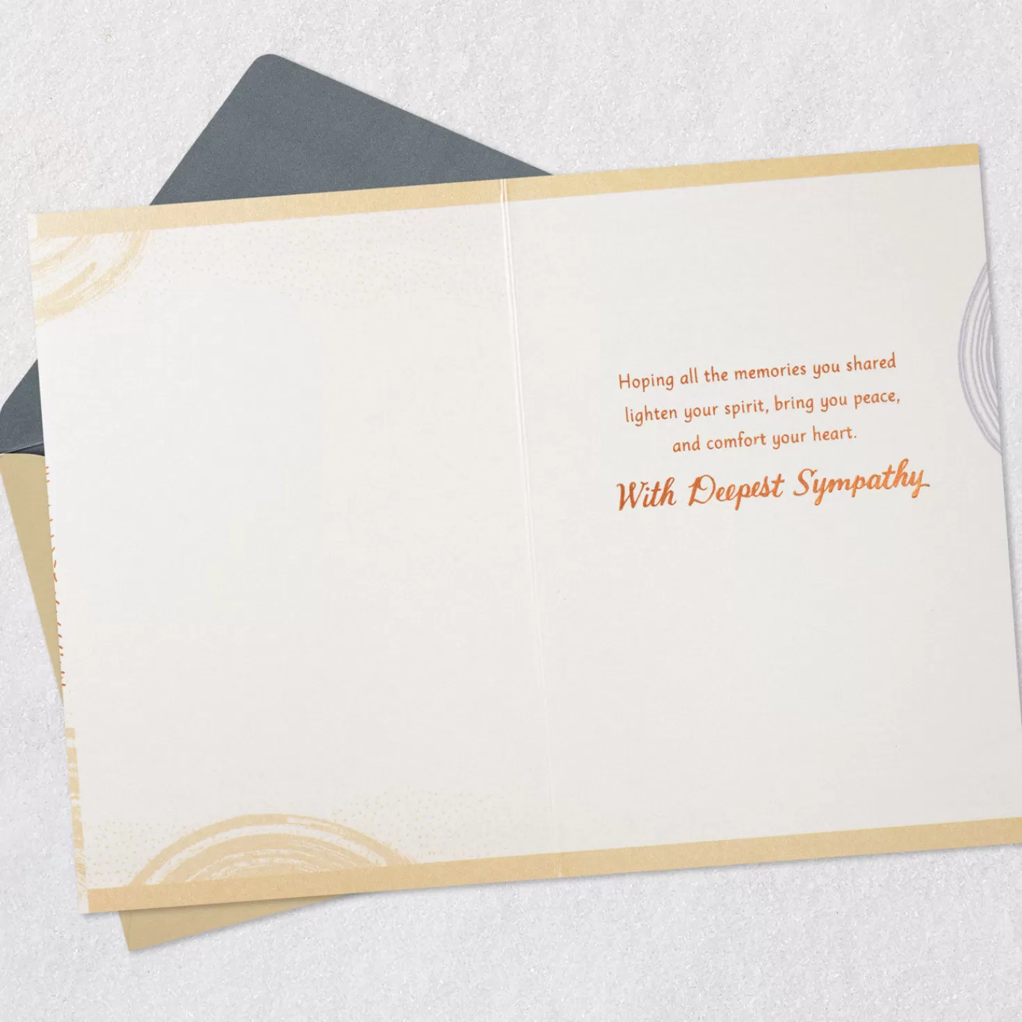 Fashion Hoping Memories Bring You Comfort Sympathy Card From Us Sympathy