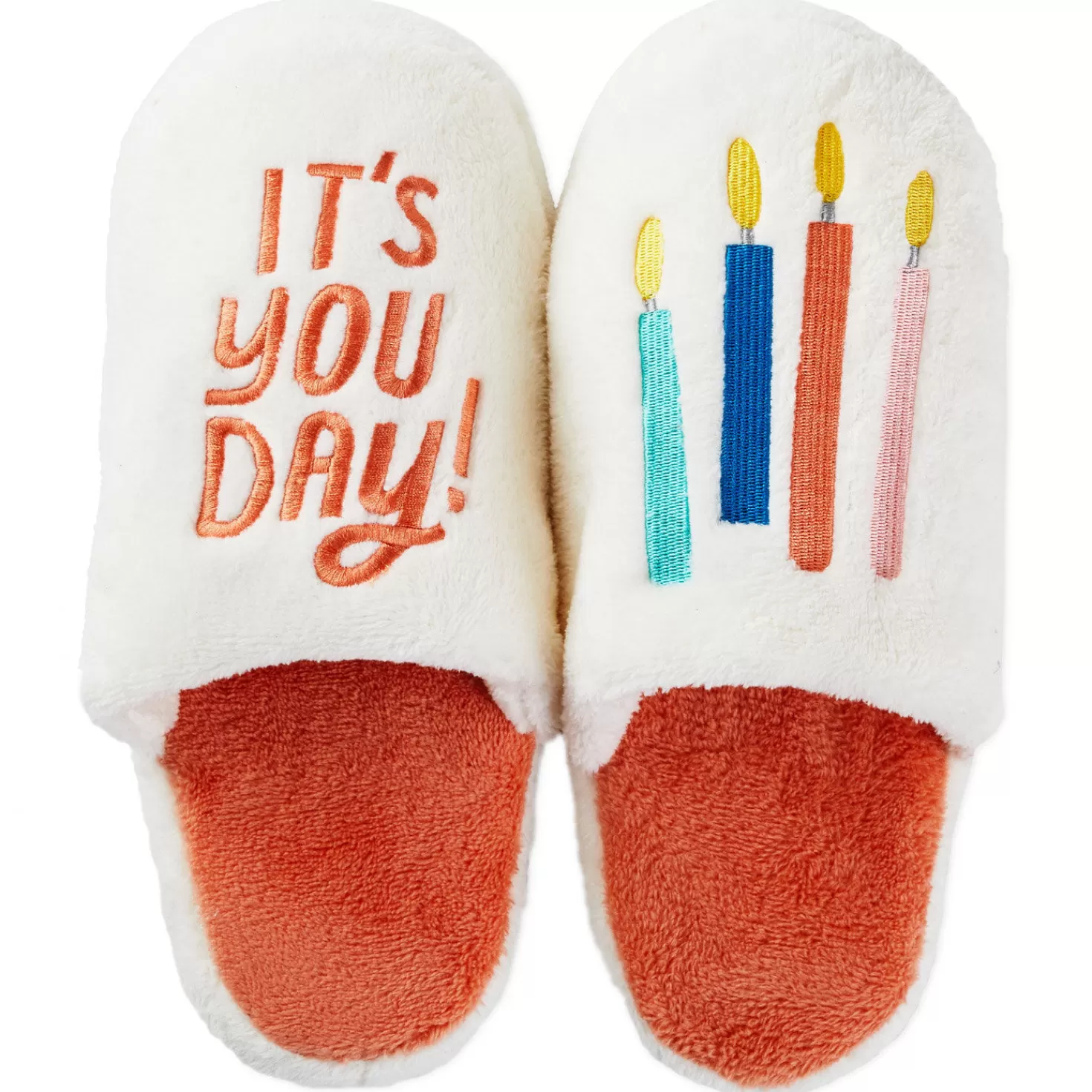 Birthday>Hallmark It's You Day Birthday Slippers With Sound, Small/Medium