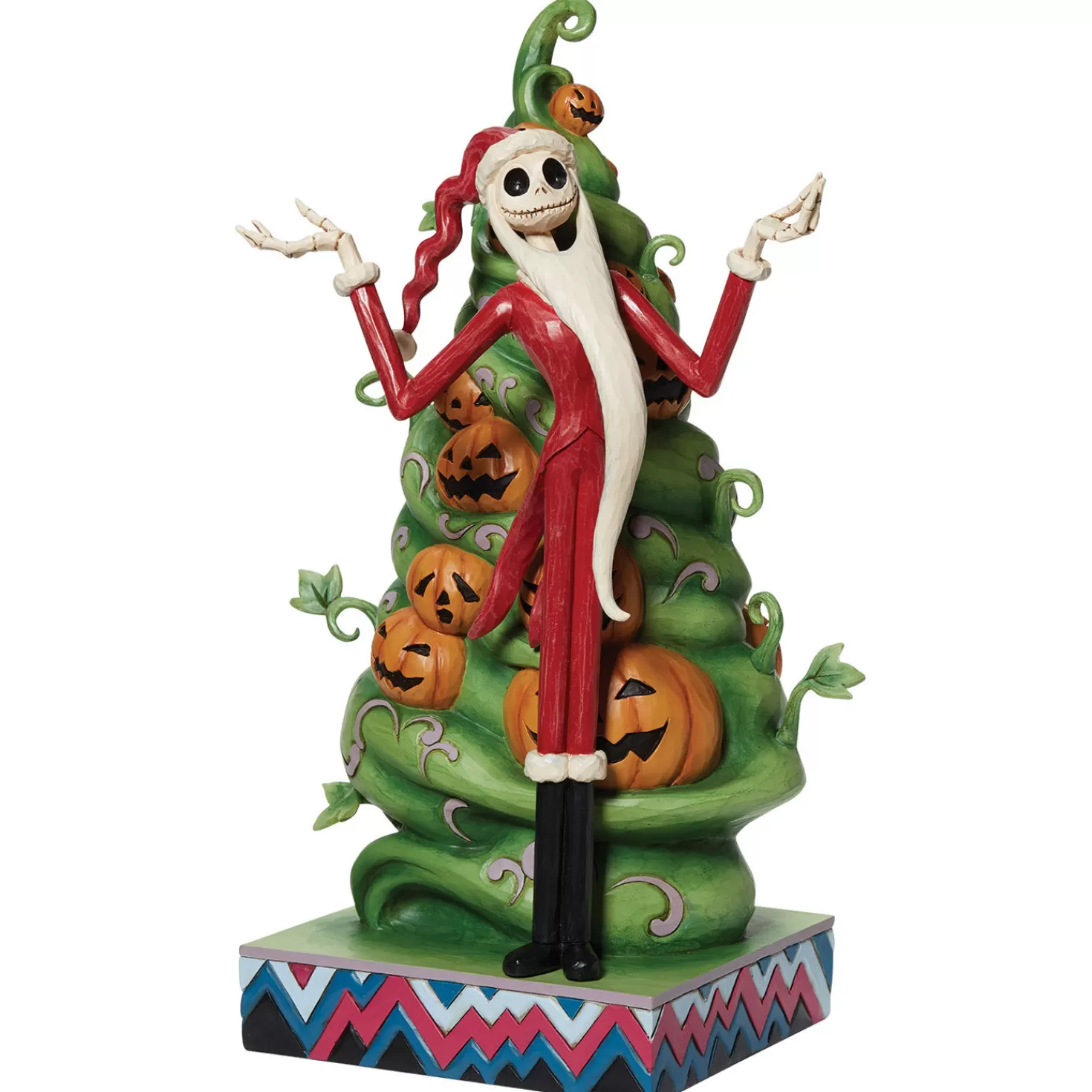Halloween (10/31)>Hallmark Jim Shore The Nightmare Before Christmas Santa Jack Figurine, 12"
