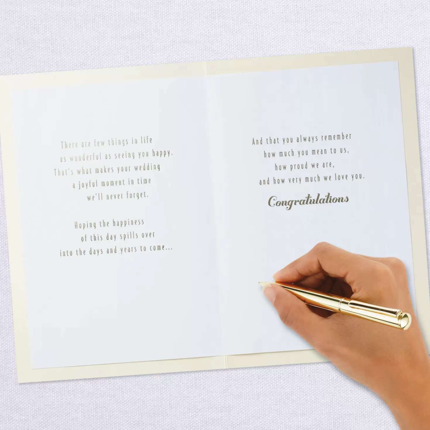 Cheap Joy And Love Wedding Card For Daughter From Both Wedding