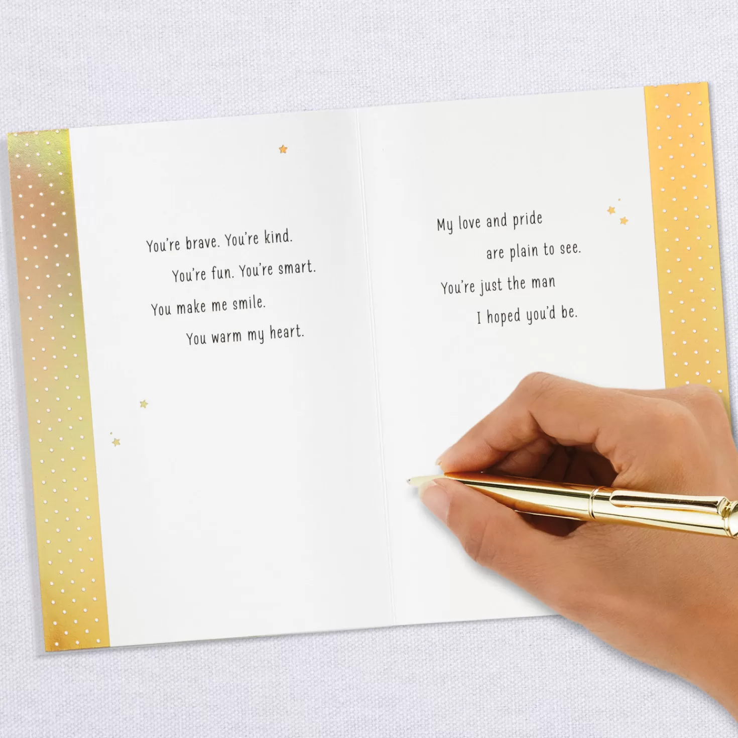 Birthday>Hallmark Just The Man I Hoped You'D Be Birthday Card For Son