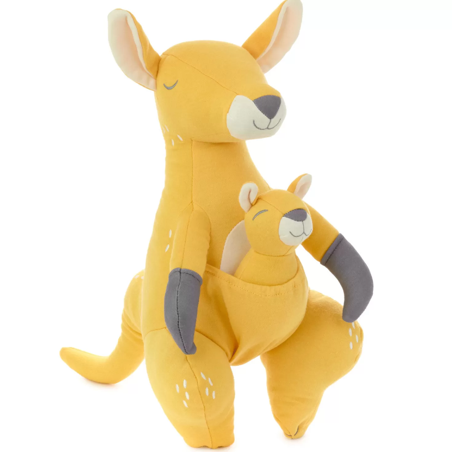Baby>Hallmark Kangaroo And Baby Joey Stuffed Animal And Rattle Set