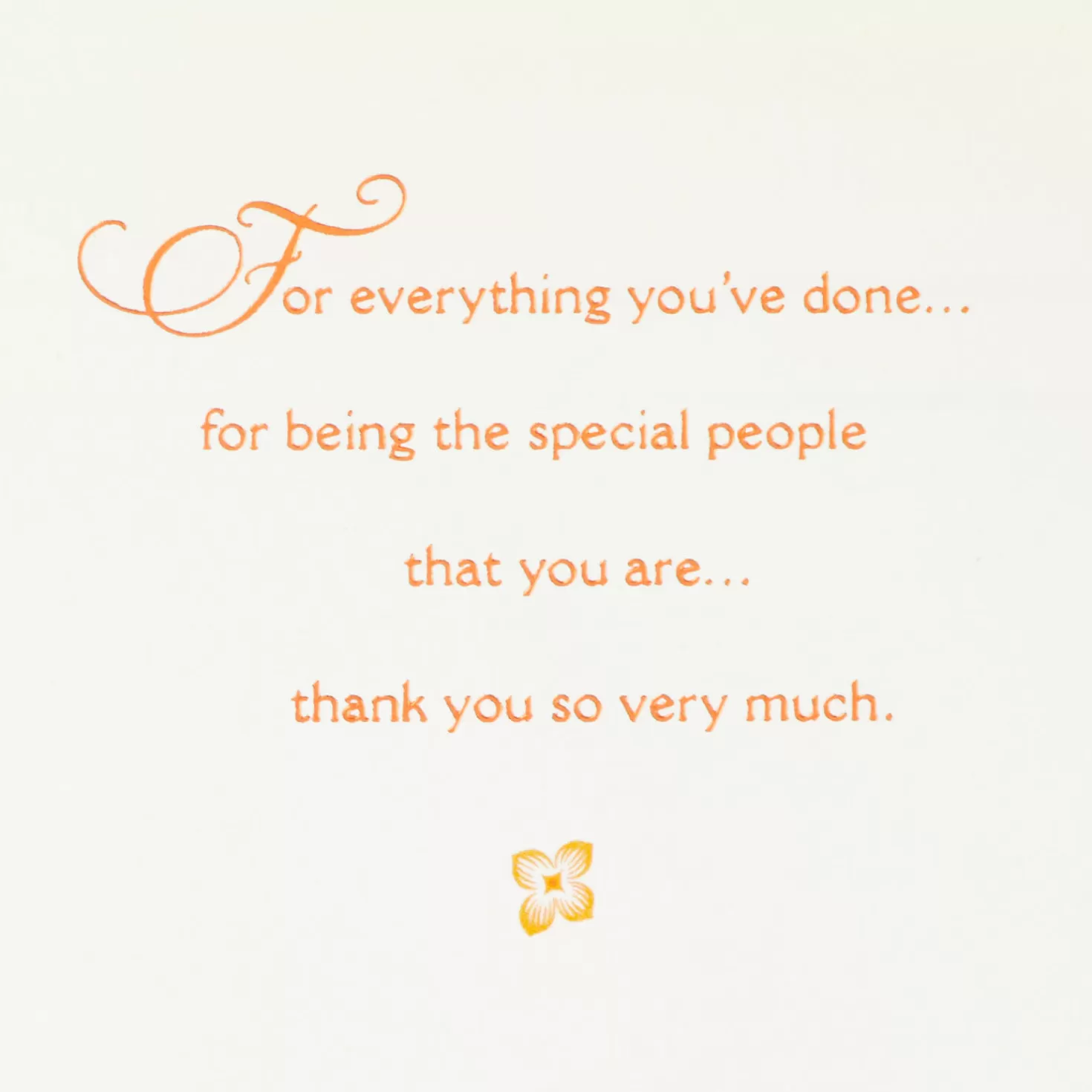 New Kind, Considerate And Thoughtful Thank-You Card To All Thank You