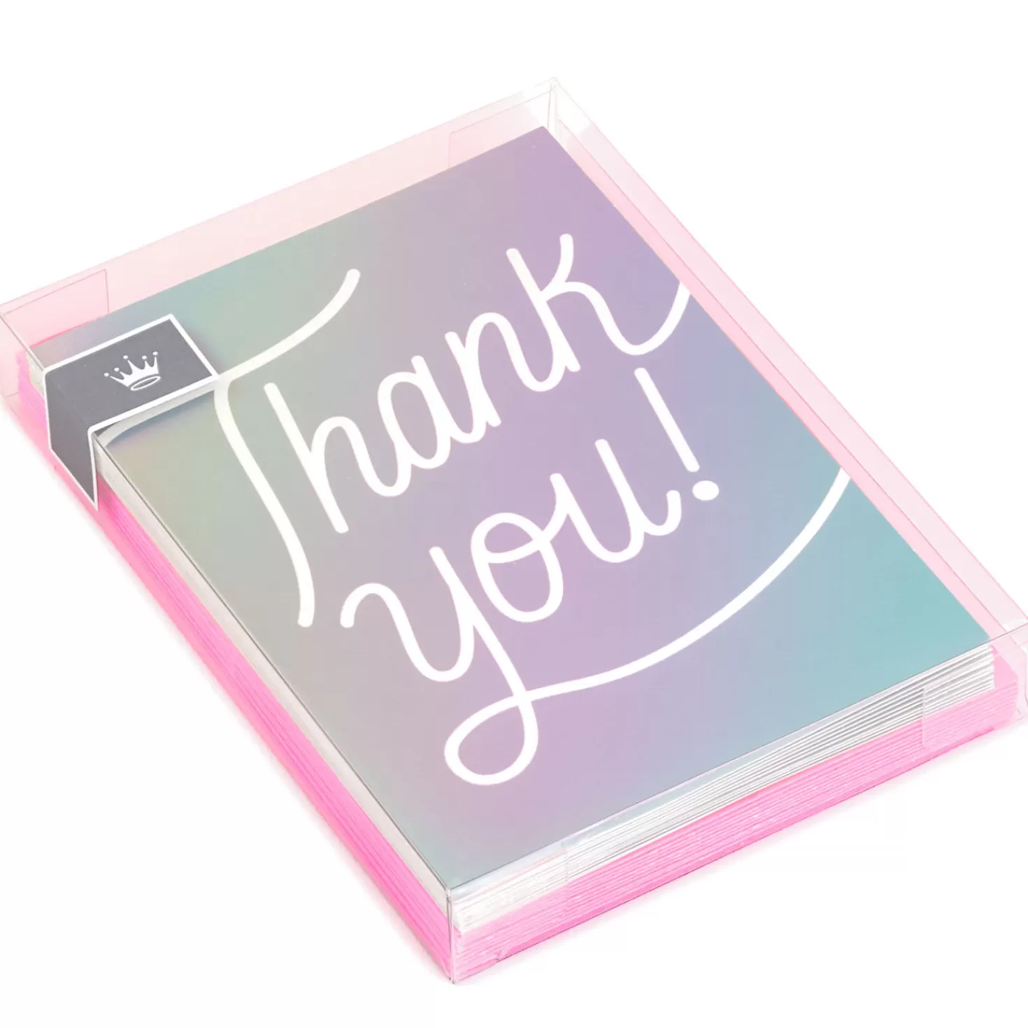 Outlet Laser-Foil Blank Thank-You Notes, Pack Of 10 Thank You