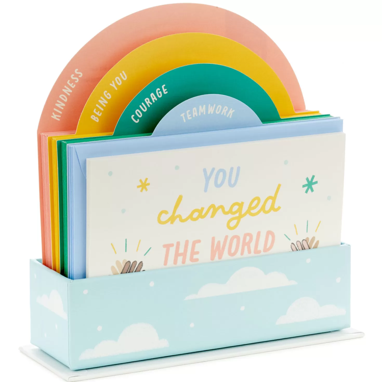 Sale Little World Changers™ Assorted Blank Note Cards In Caddy, Pack Of 24 Teacher Appreciation
