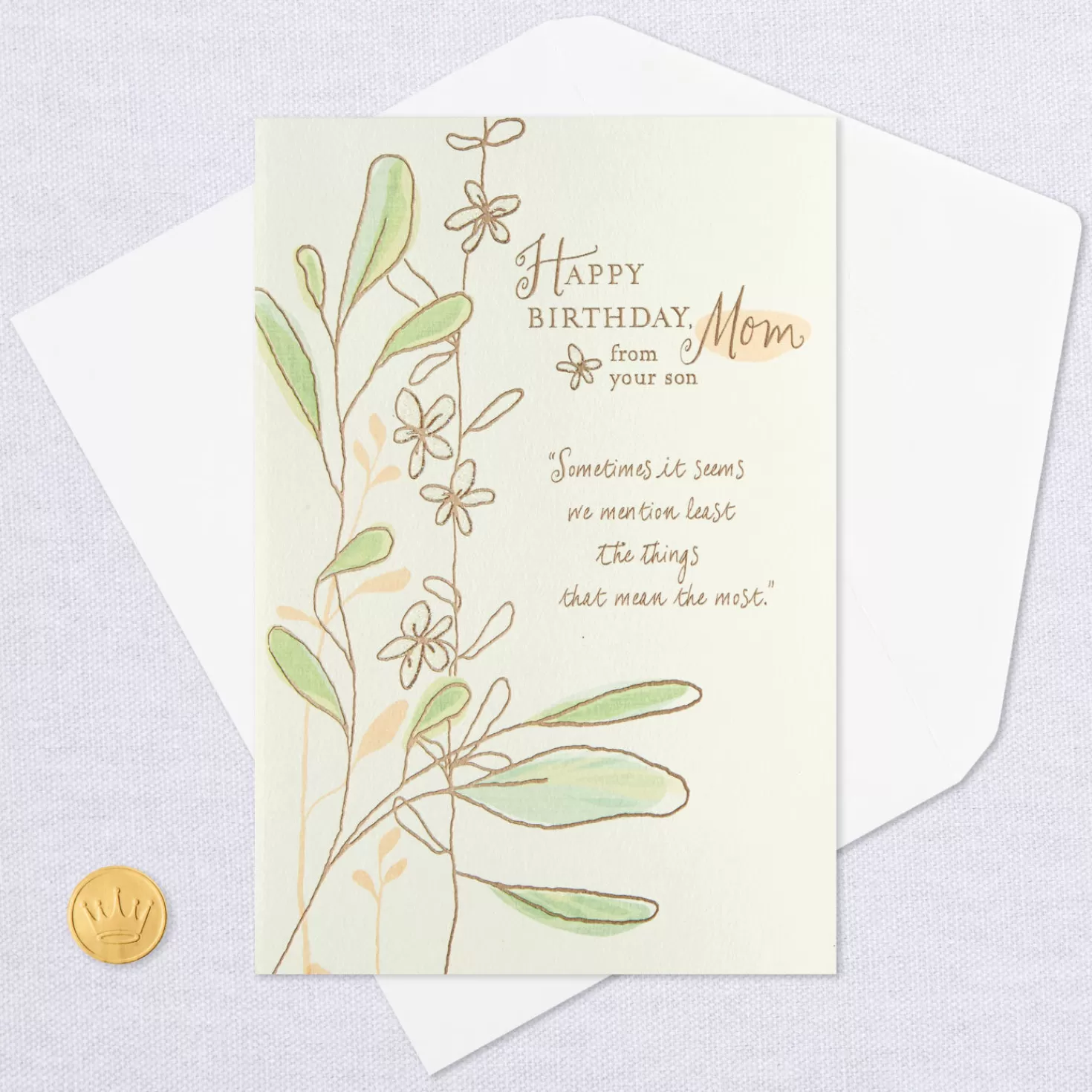 Birthday>Hallmark Love And Gratitude Birthday Card For Mom From Son