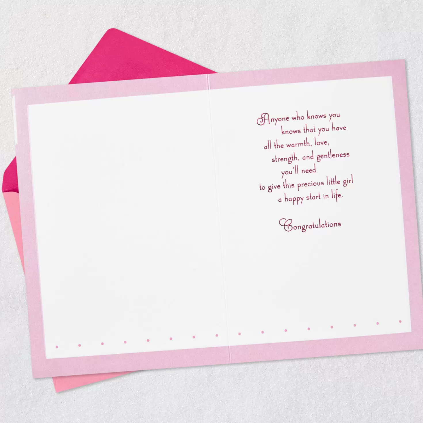 Baby>Hallmark Love Is A Way Of Life New Baby Girl Card