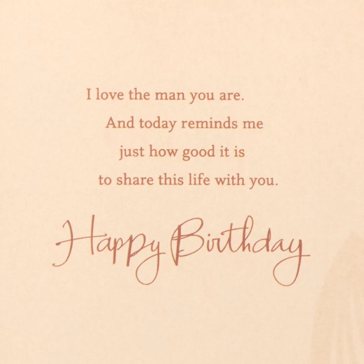 Birthday>Hallmark Love The Man You Are Birthday Card For Husband